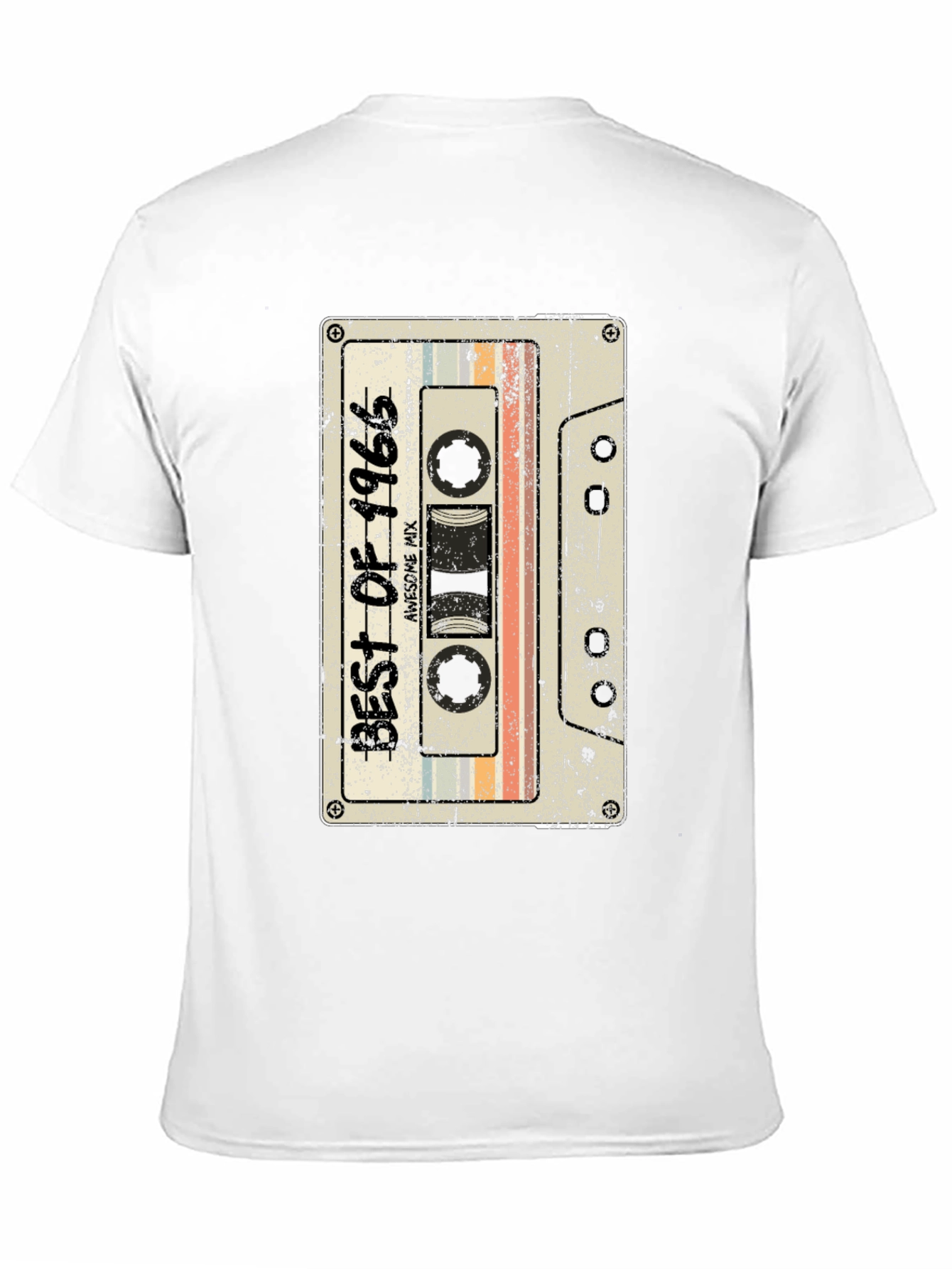 Black Vintage Best of 1966 Cassette Tape Graphic T-Shirt view 11