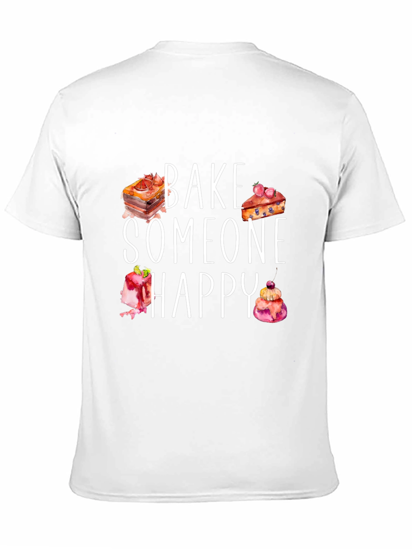 Black Bake Someone Happy Graphic Tee view 11