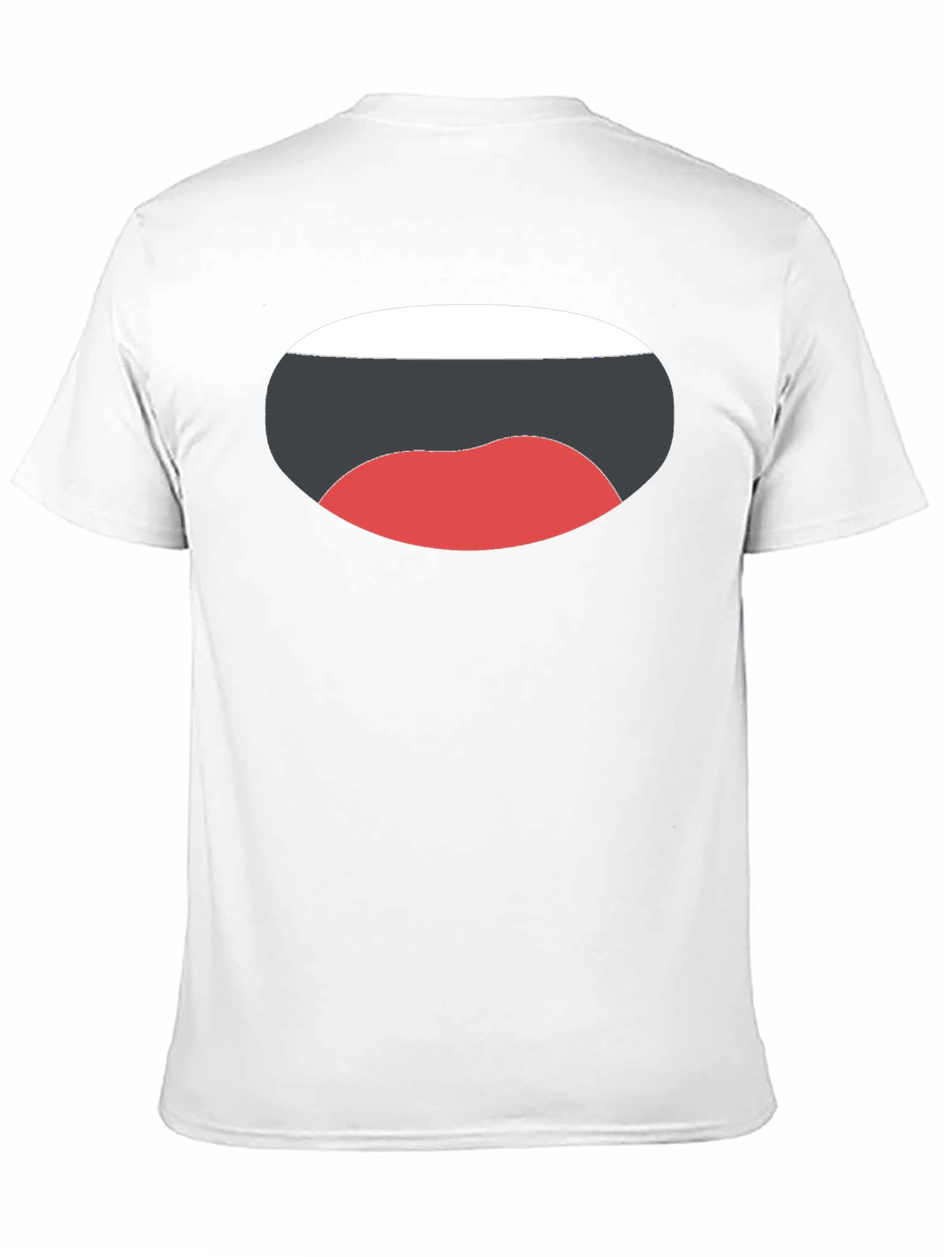 Black Funny Mouth Graphic Black T-Shirt view 11