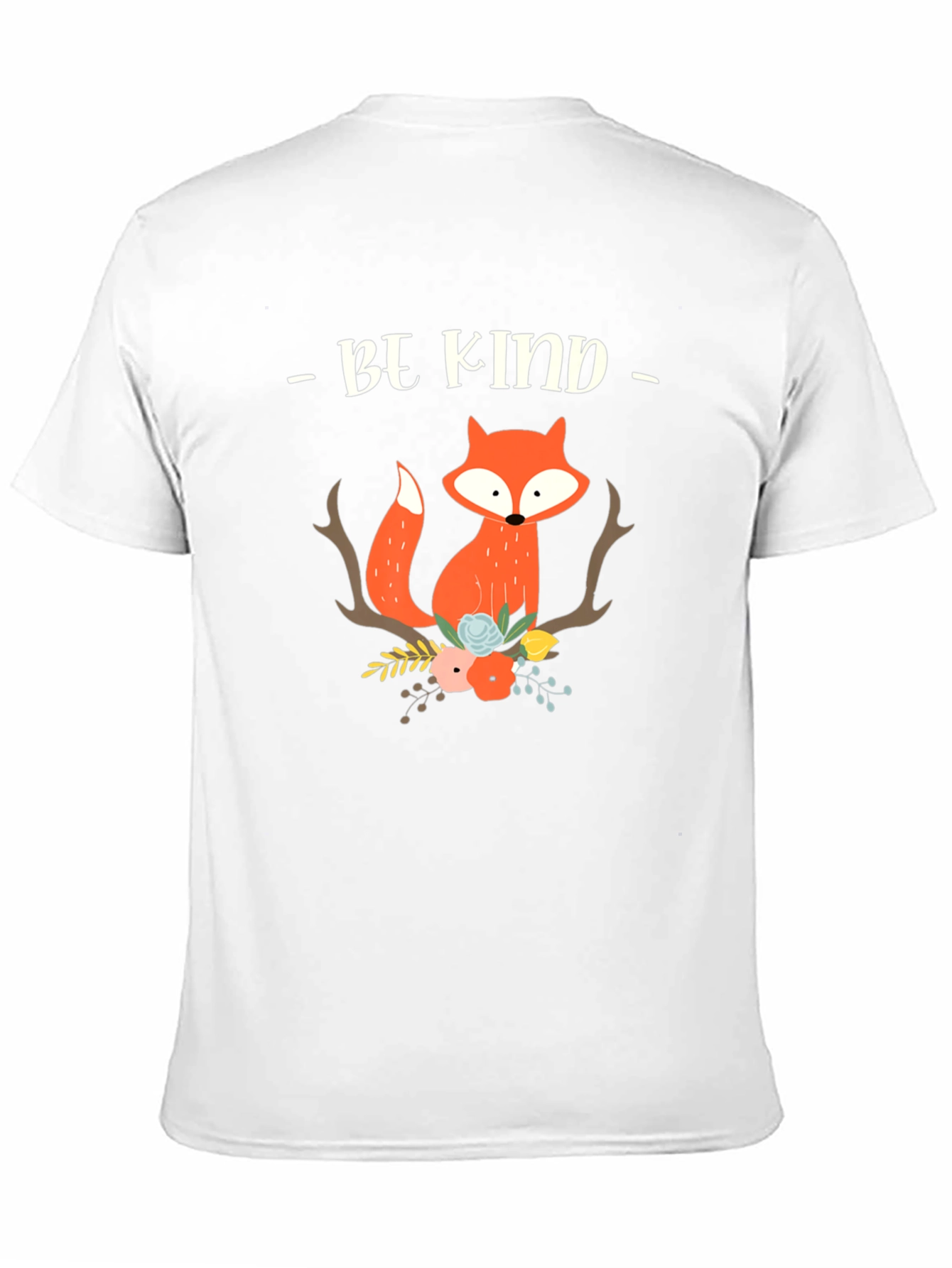 Black Be Kind Fox Graphic Tee - Unisex Soft Cotton view 11