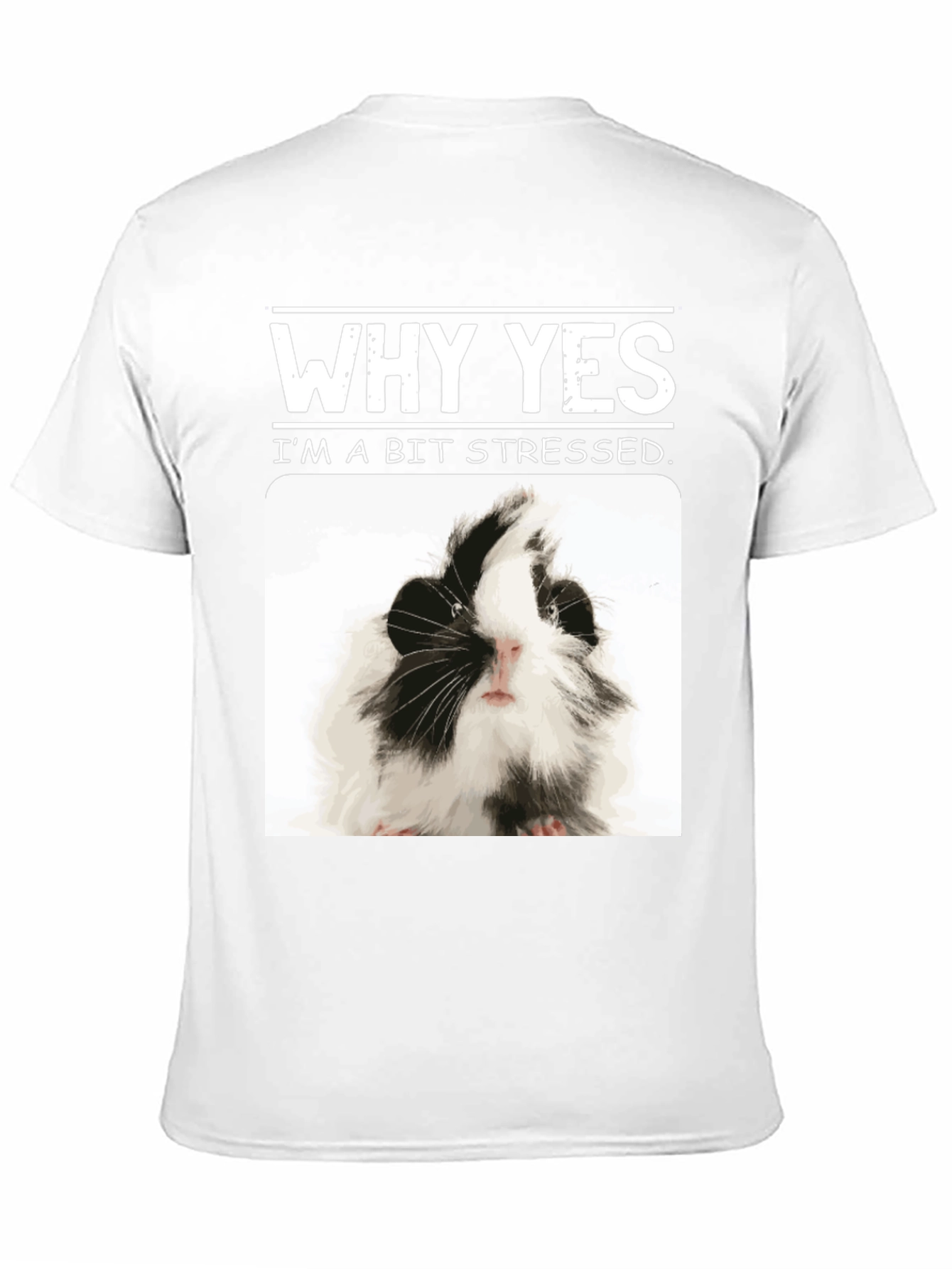 Black Why Yes I'm A Bit Stressed Guinea Pig T-Shirt view 11