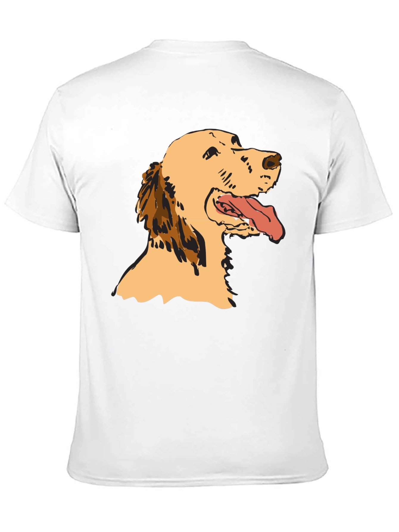 Black Dog Graphic Tee - Black Cotton T-Shirt view 11