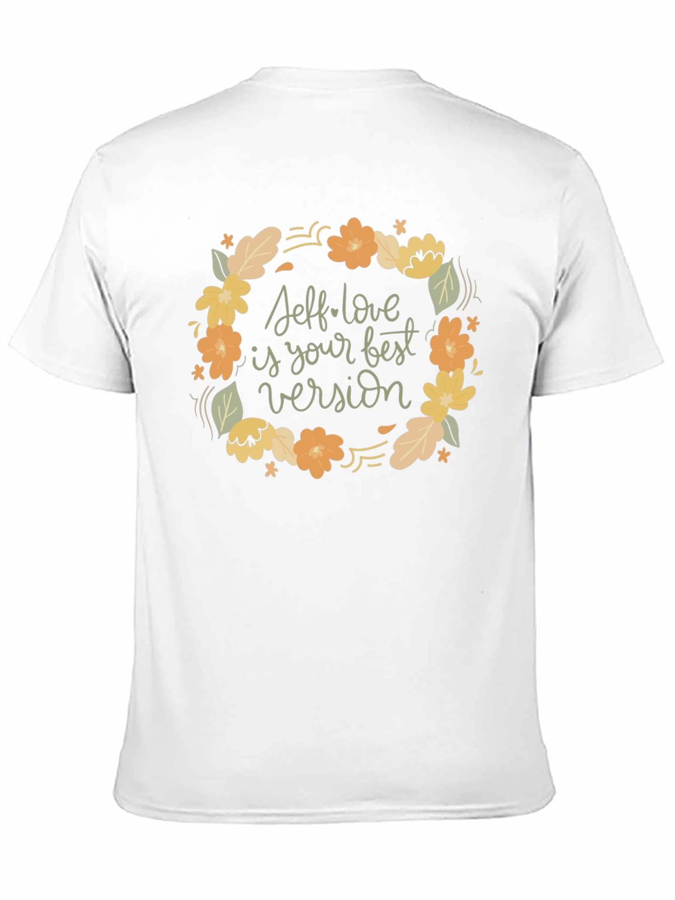 Black Self-Love Graphic Tee - Black Crew Neck T-Shirt view 11