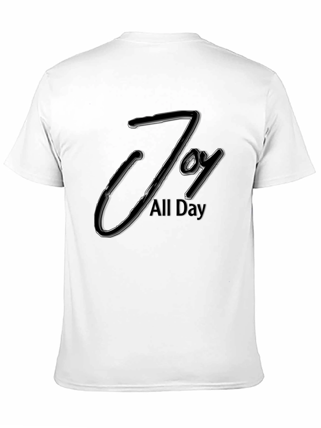 Black Joy All Day Black Graphic Tee - Modern Style view 11