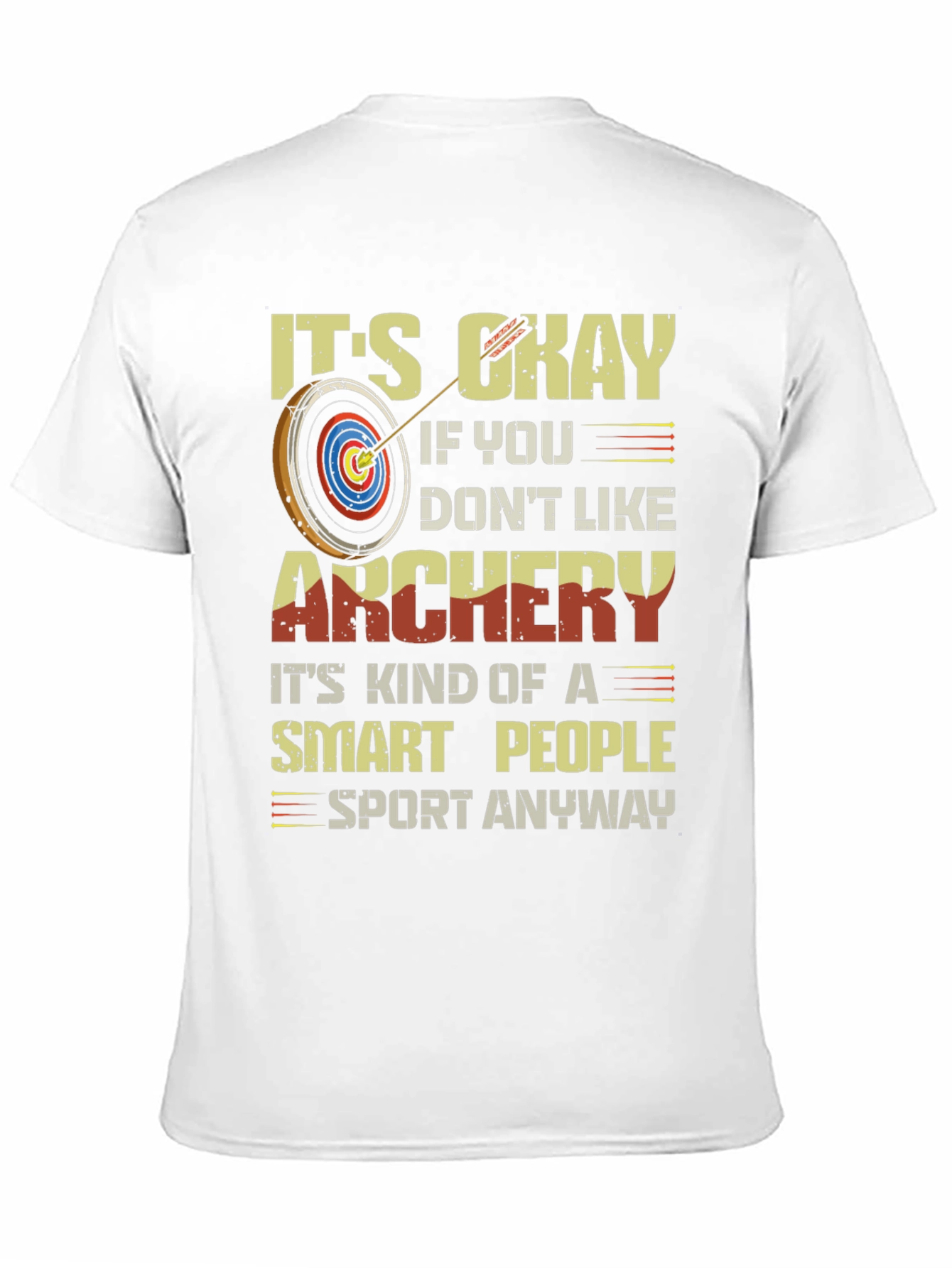 Black Archery Smart People T-Shirt view 11