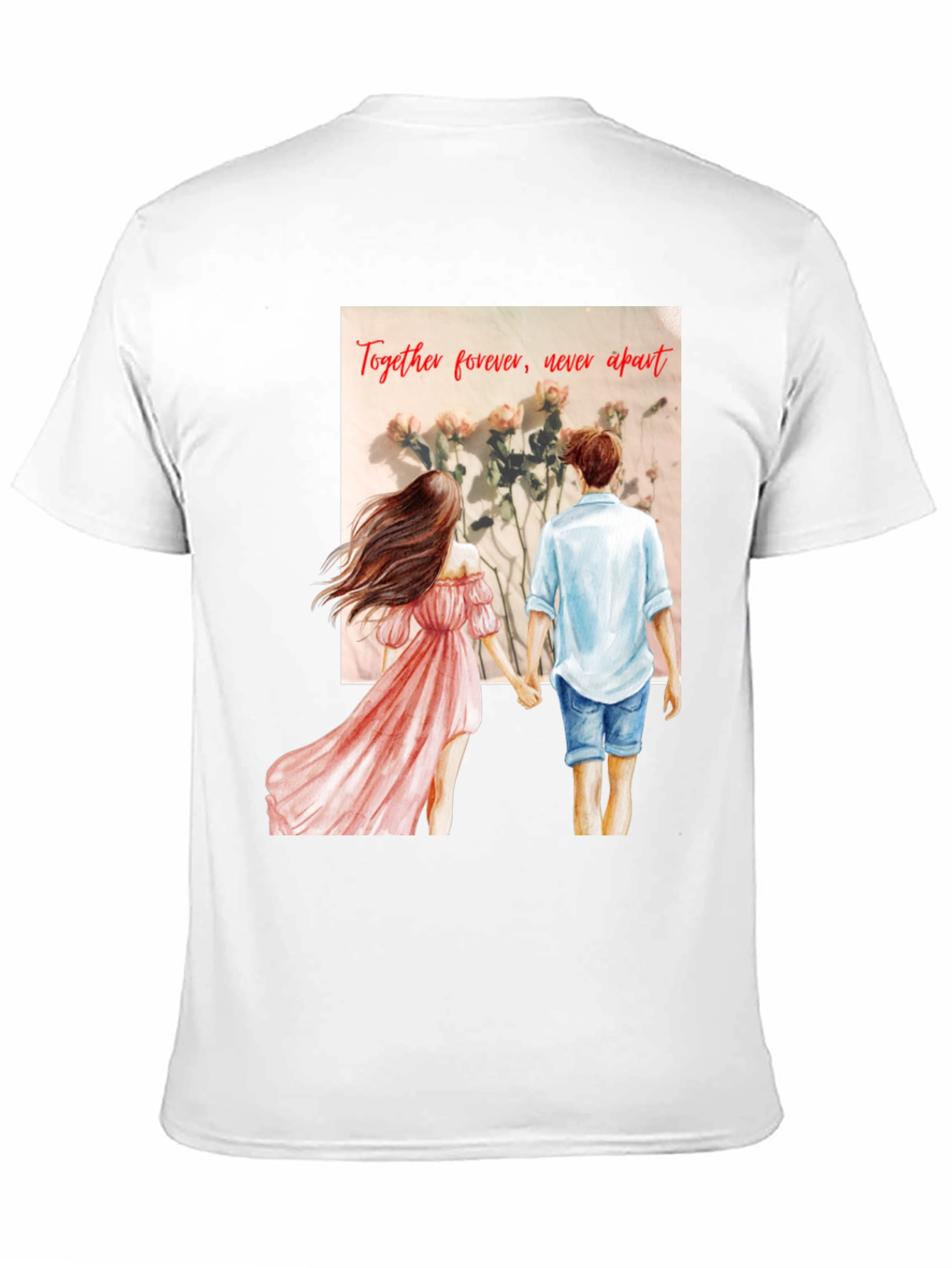 Black Romantic Couple Tee: Together Forever view 11