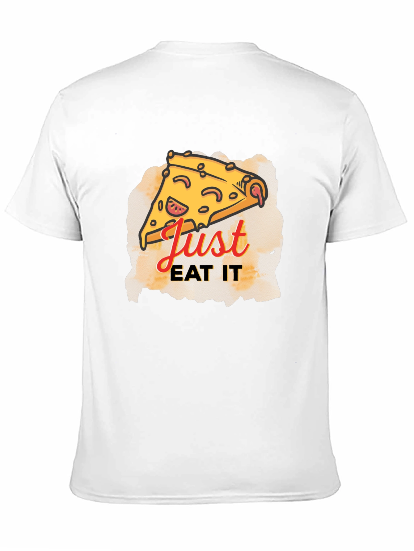 Black Just Eat It Pizza Graphic Tee - Black T-Shirt view 11