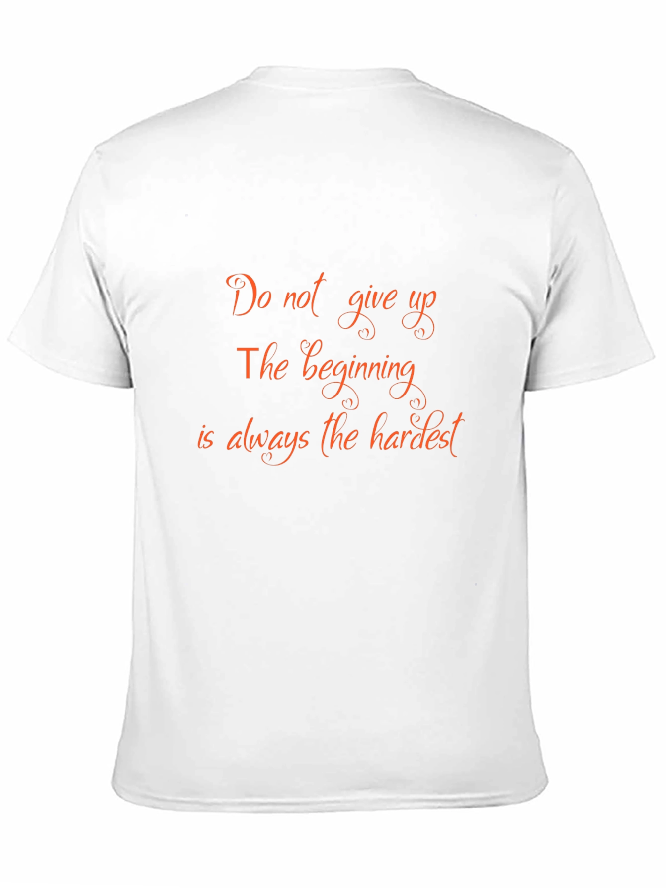 Black Motivational Quote Black T-Shirt: Do Not Give Up view 11