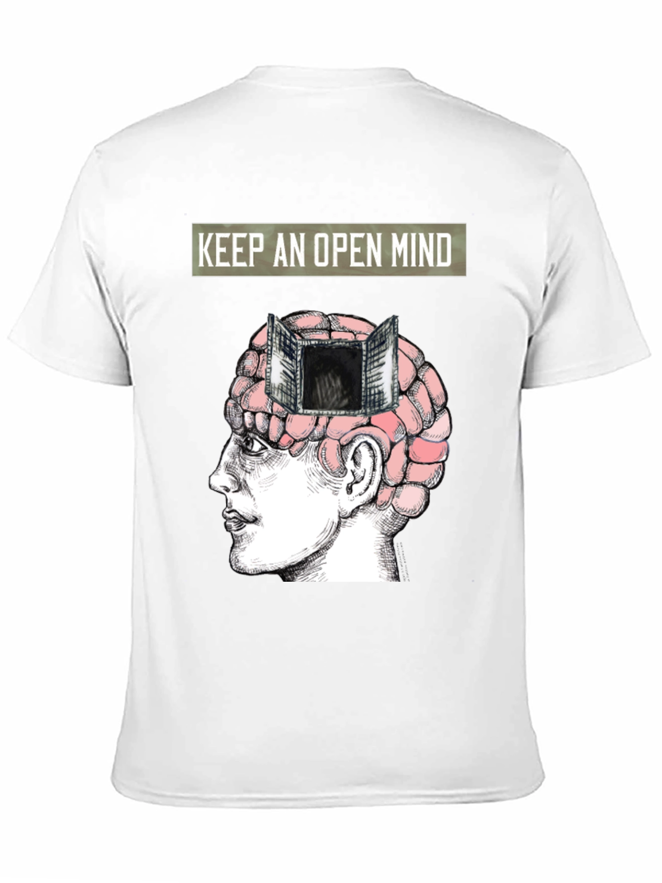 Black Open Mind T-Shirt - Express Yourself view 11