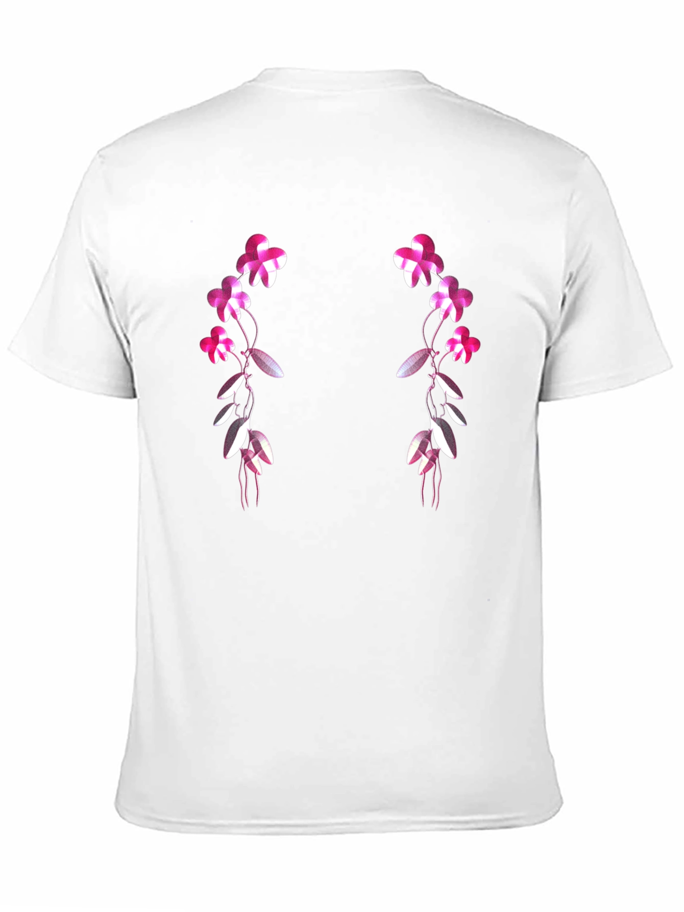 Black Floral Vines Graphic T-Shirt - Black view 11