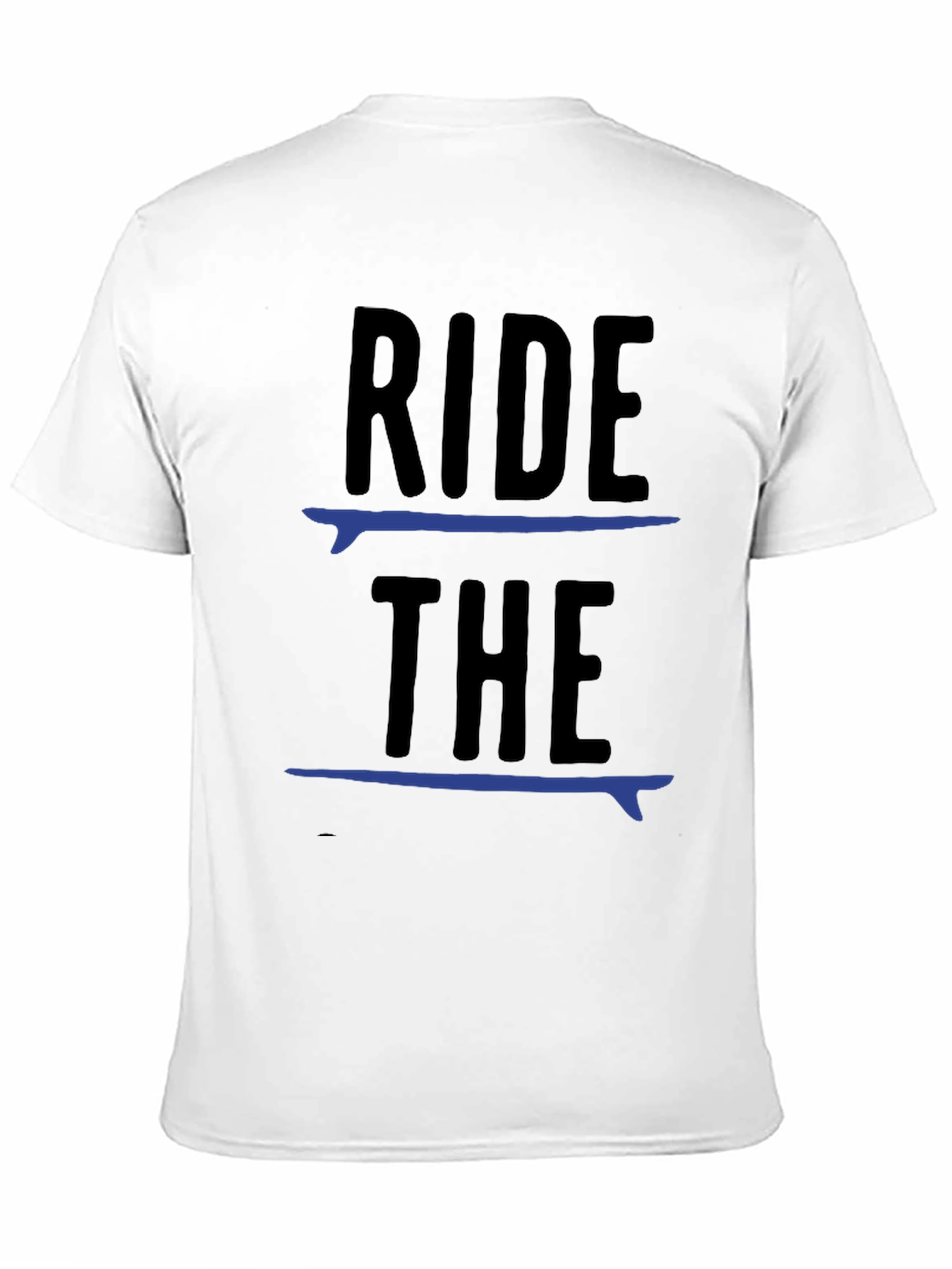 Black Ride The Surf T-Shirt - Cool Surfer Tee view 11