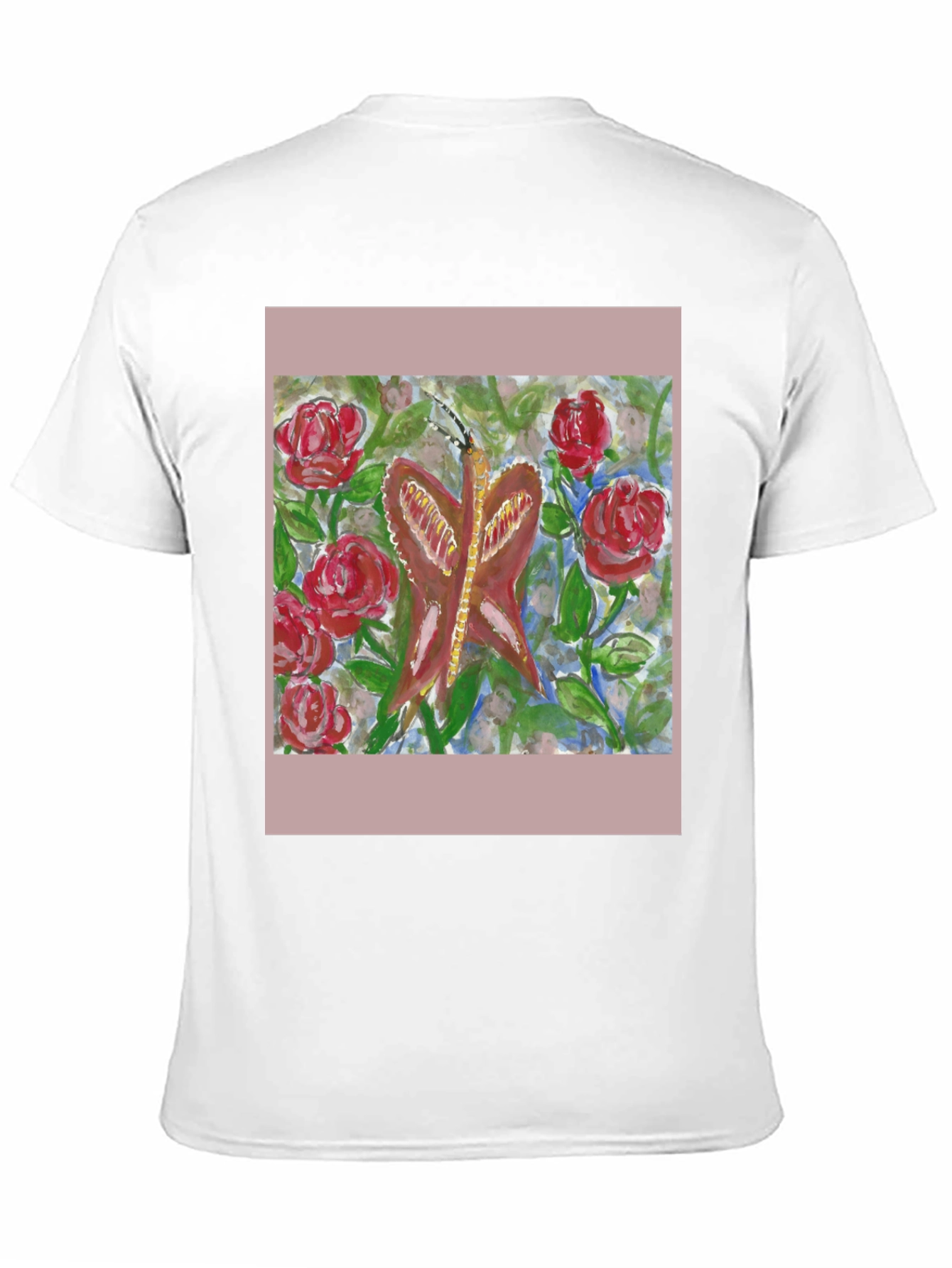 Black Butterfly and Roses Graphic Tee - Artistic Design view 11