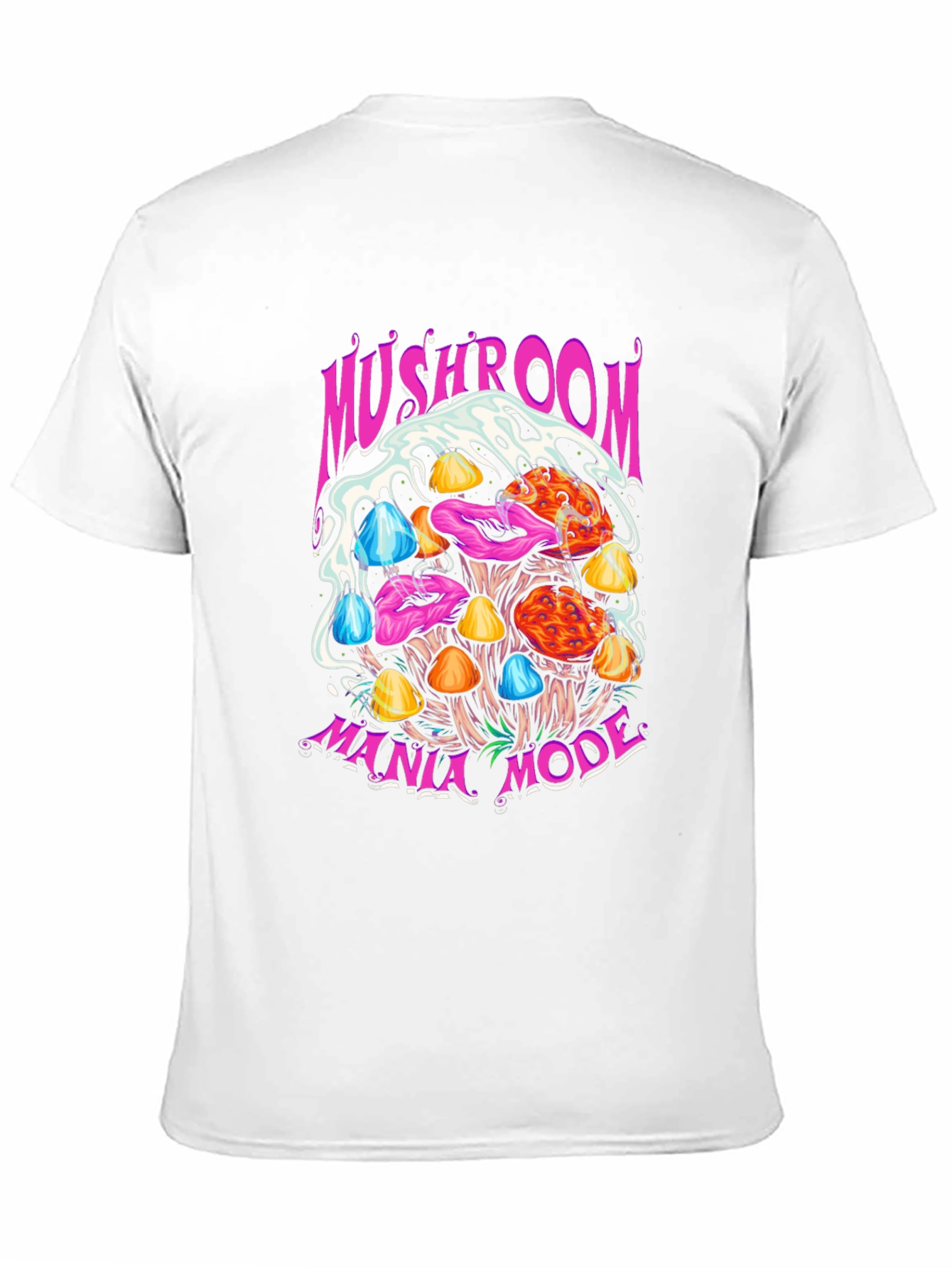 Black Mushroom Mania Mode Graphic Tee view 11