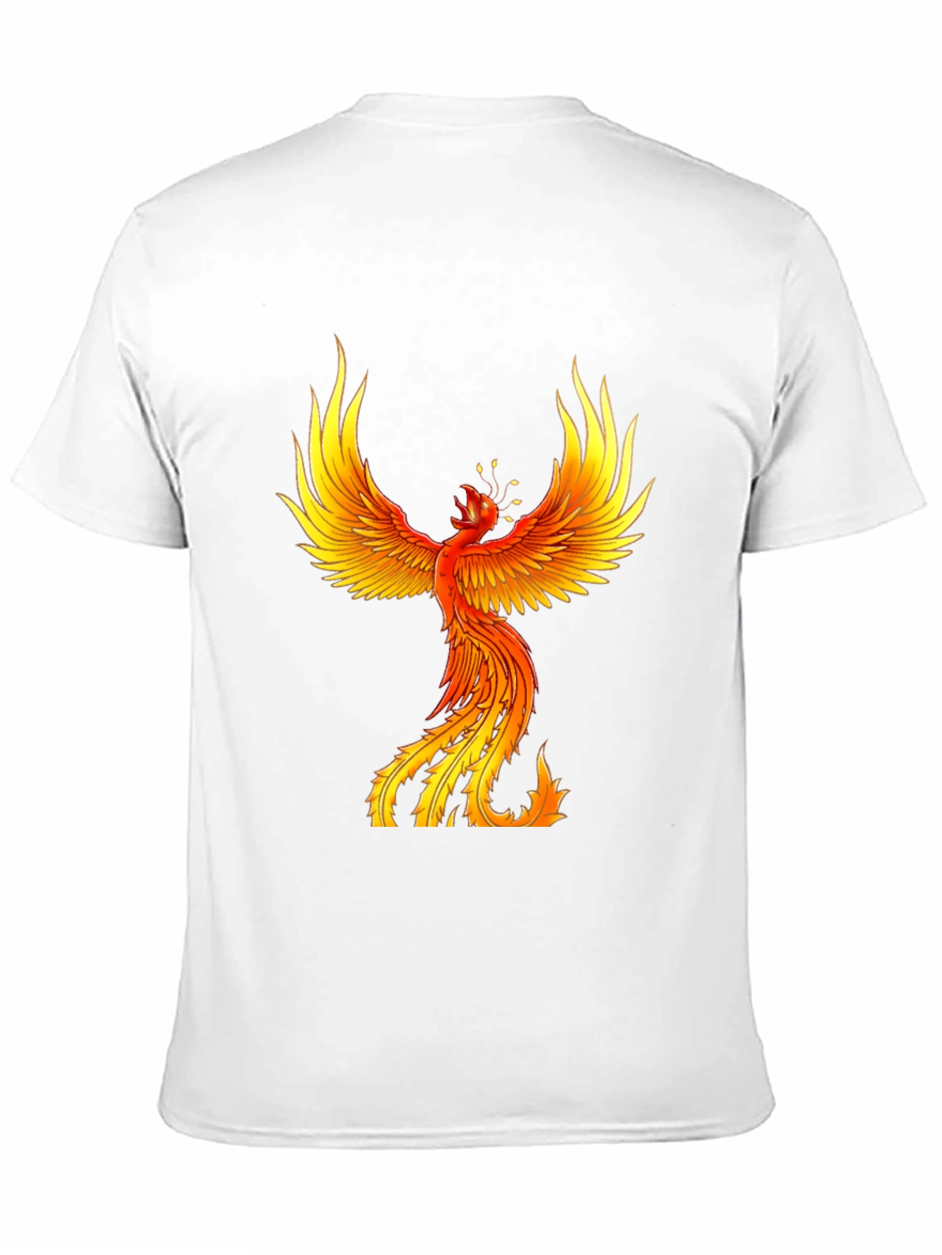 Black Fiery Phoenix Graphic Tee - Bold Black view 11