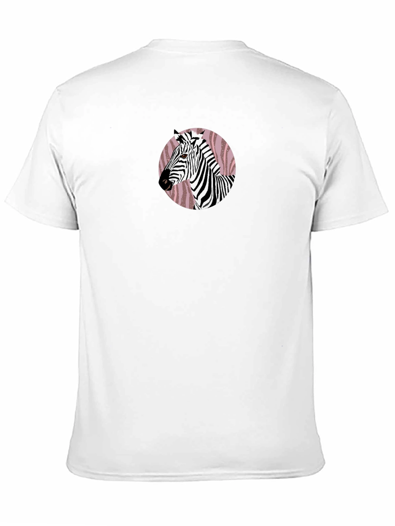 Black Zebra Graphic Print Crew Neck T-Shirt view 11