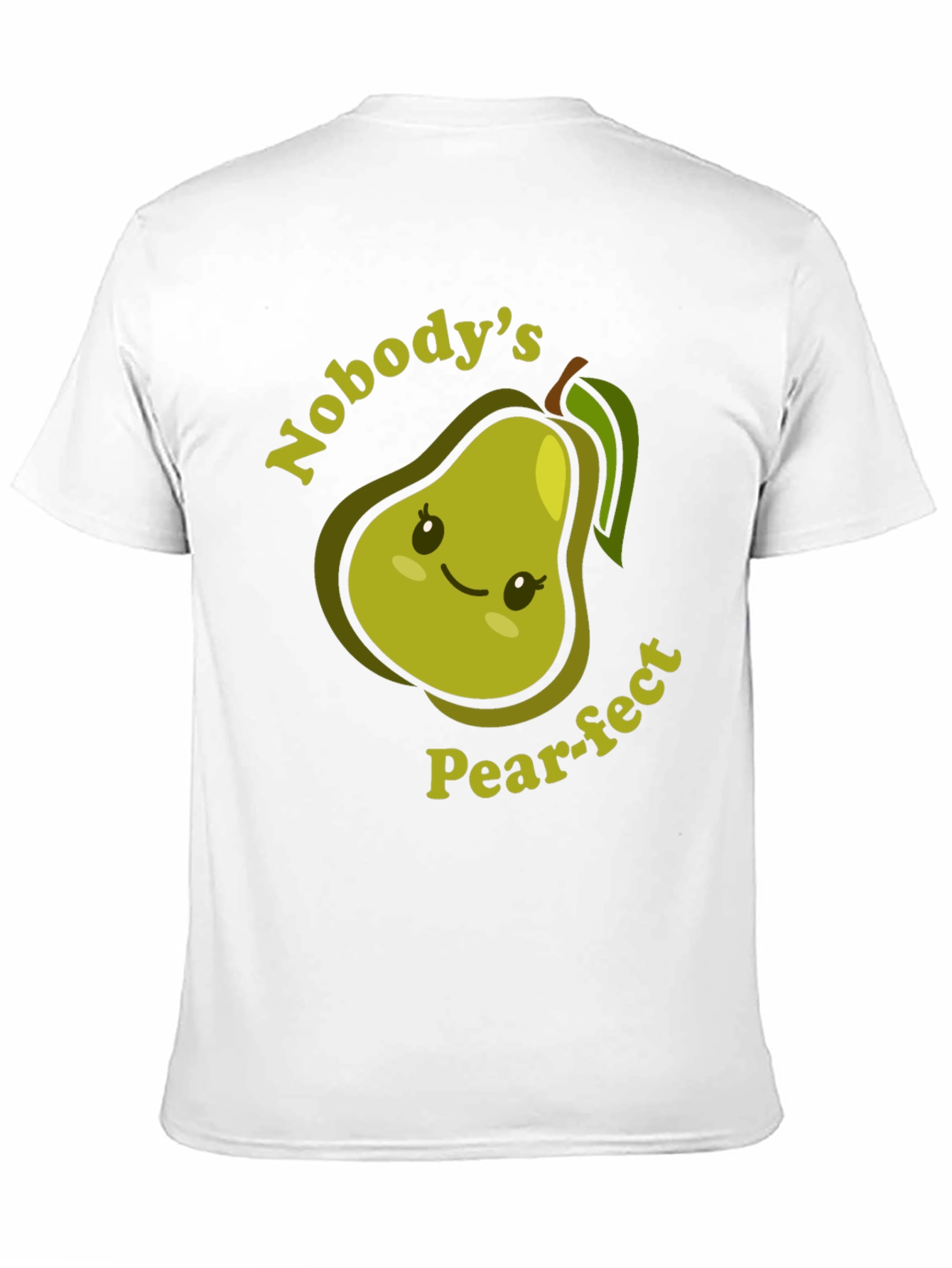 Black Nobody's Pear-fect T-Shirt Cute Fruit Pun Tee view 11