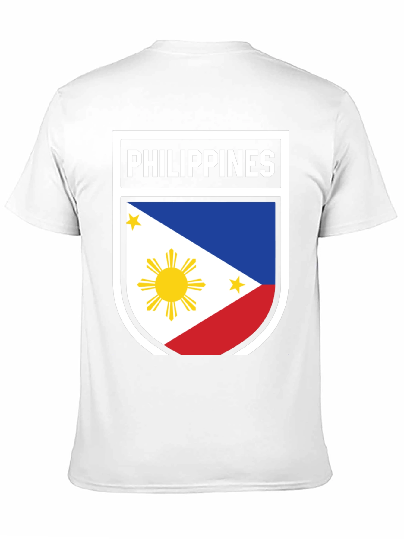 Black Philippines Flag Shield T-Shirt - Patriotic Filipino Pride view 11