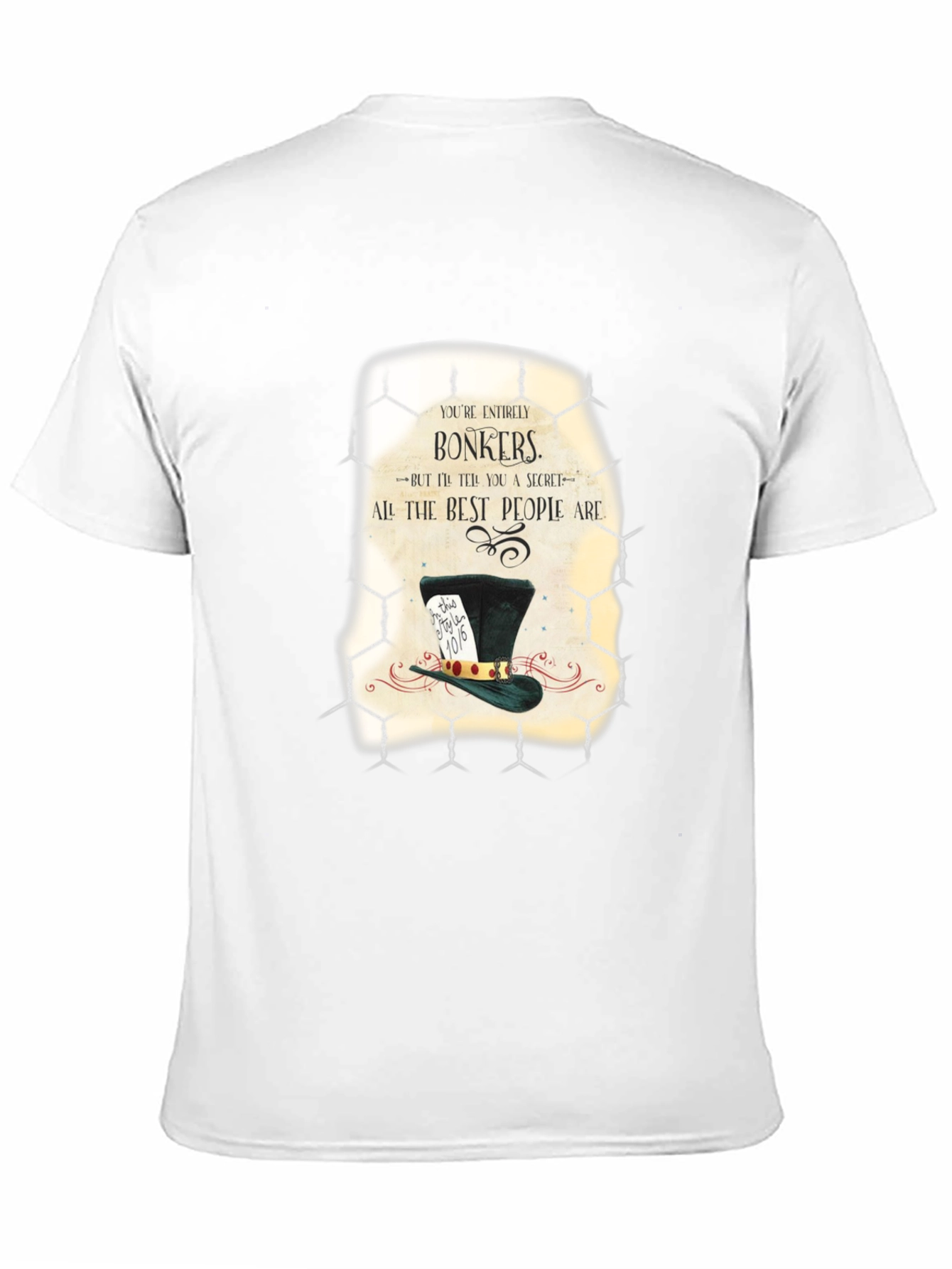 Black Alice in Wonderland Bonkers Graphic T-Shirt view 11