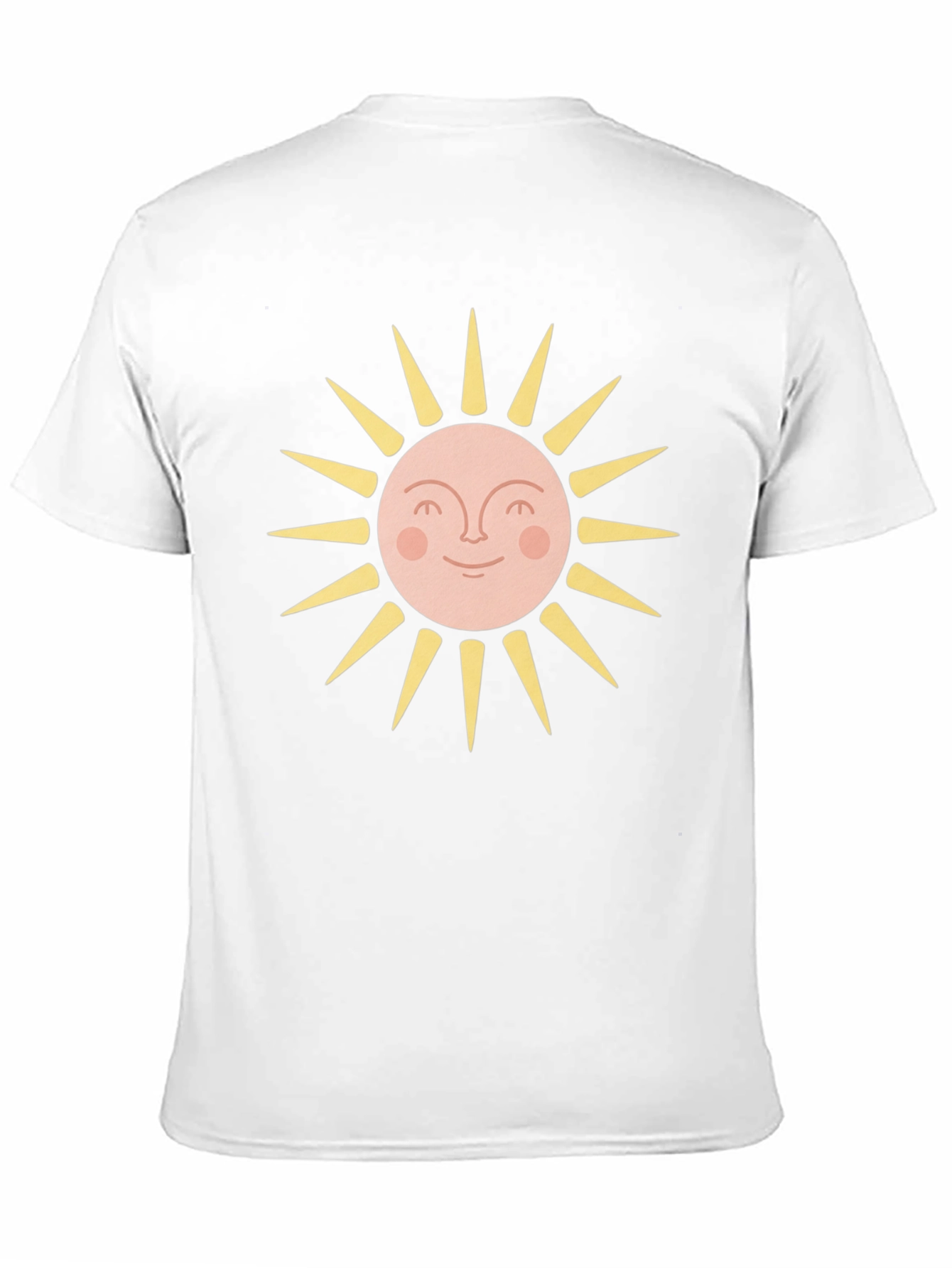 Black Smiling Sun Graphic Tee - Black Cotton Blend T-Shirt view 11