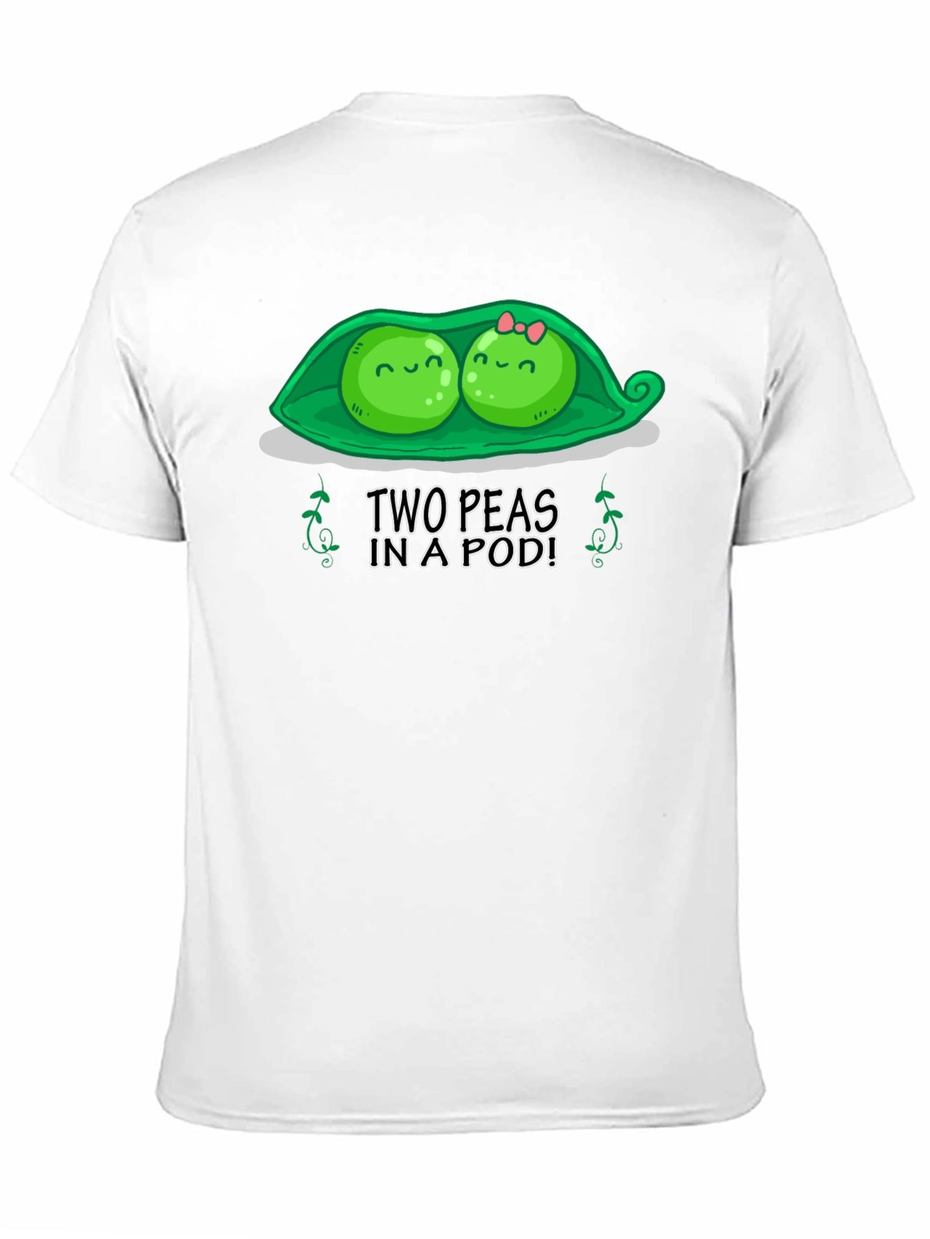 Black Two Peas in a Pod Graphic T-Shirt view 11