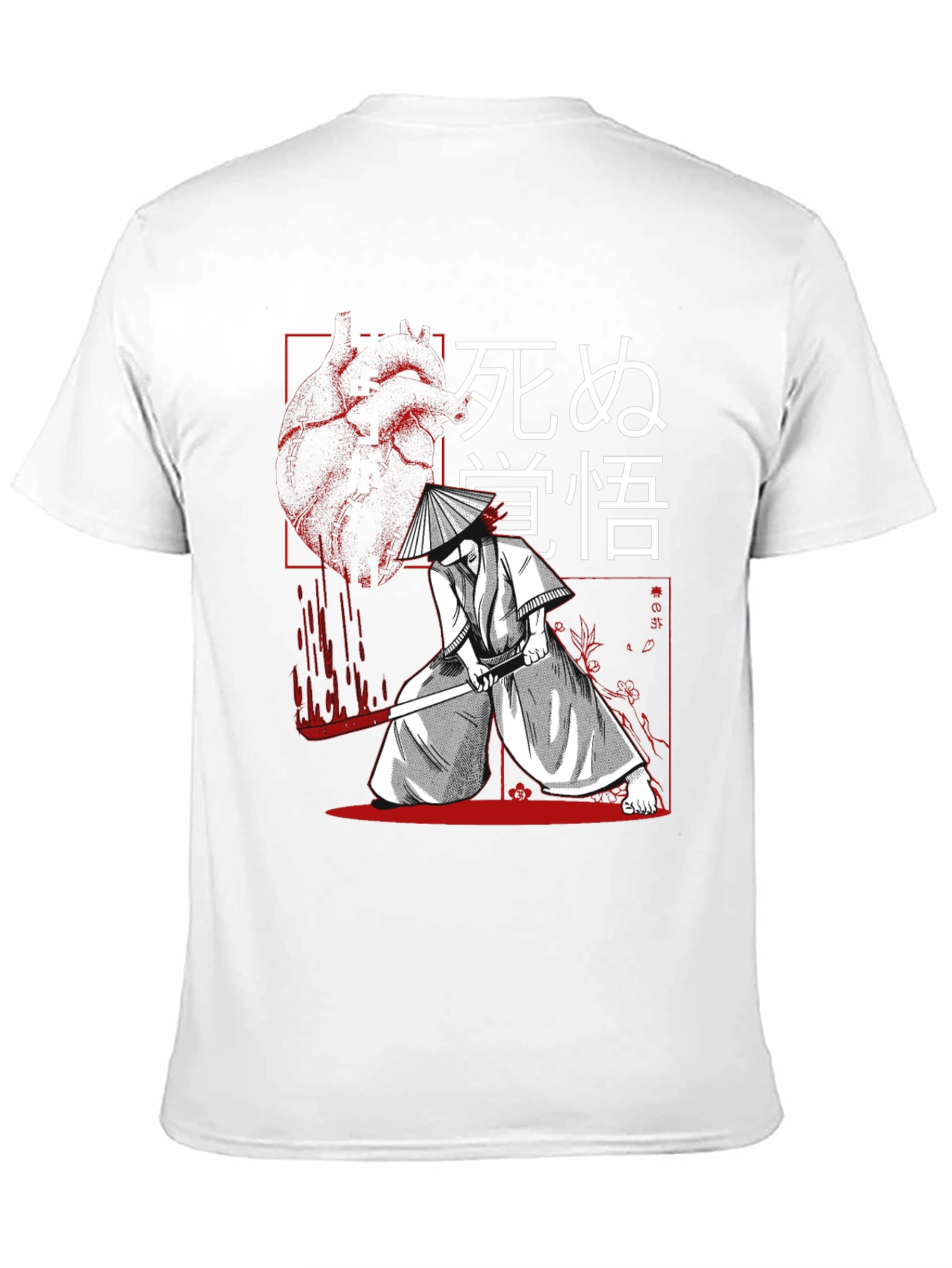 Black Samurai Graphic Tee - Black Cotton T-Shirt view 11