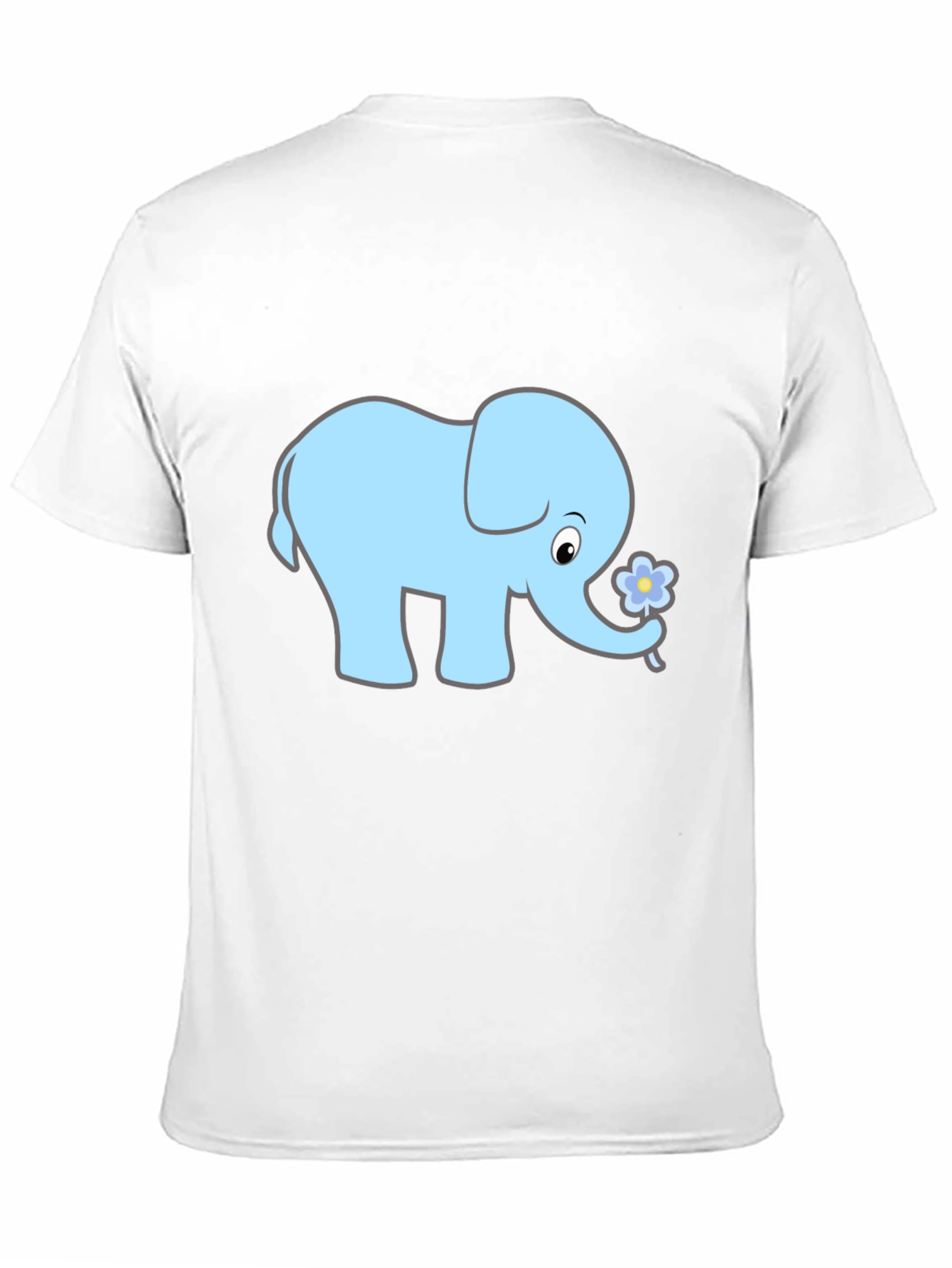 Black Cute Elephant Graphic Tee - Black view 11