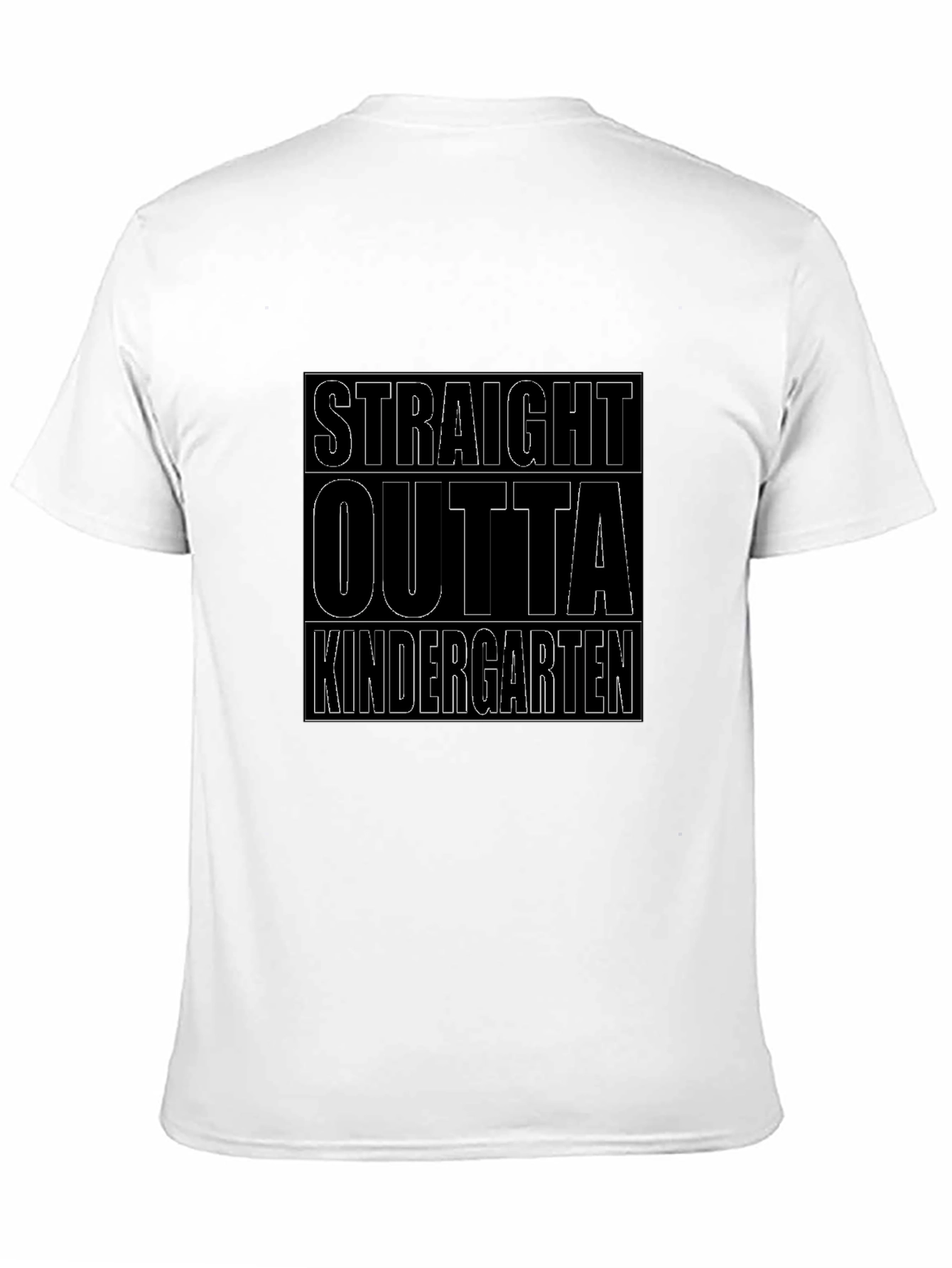 Black Straight Outta Kindergarten Black T-Shirt view 11