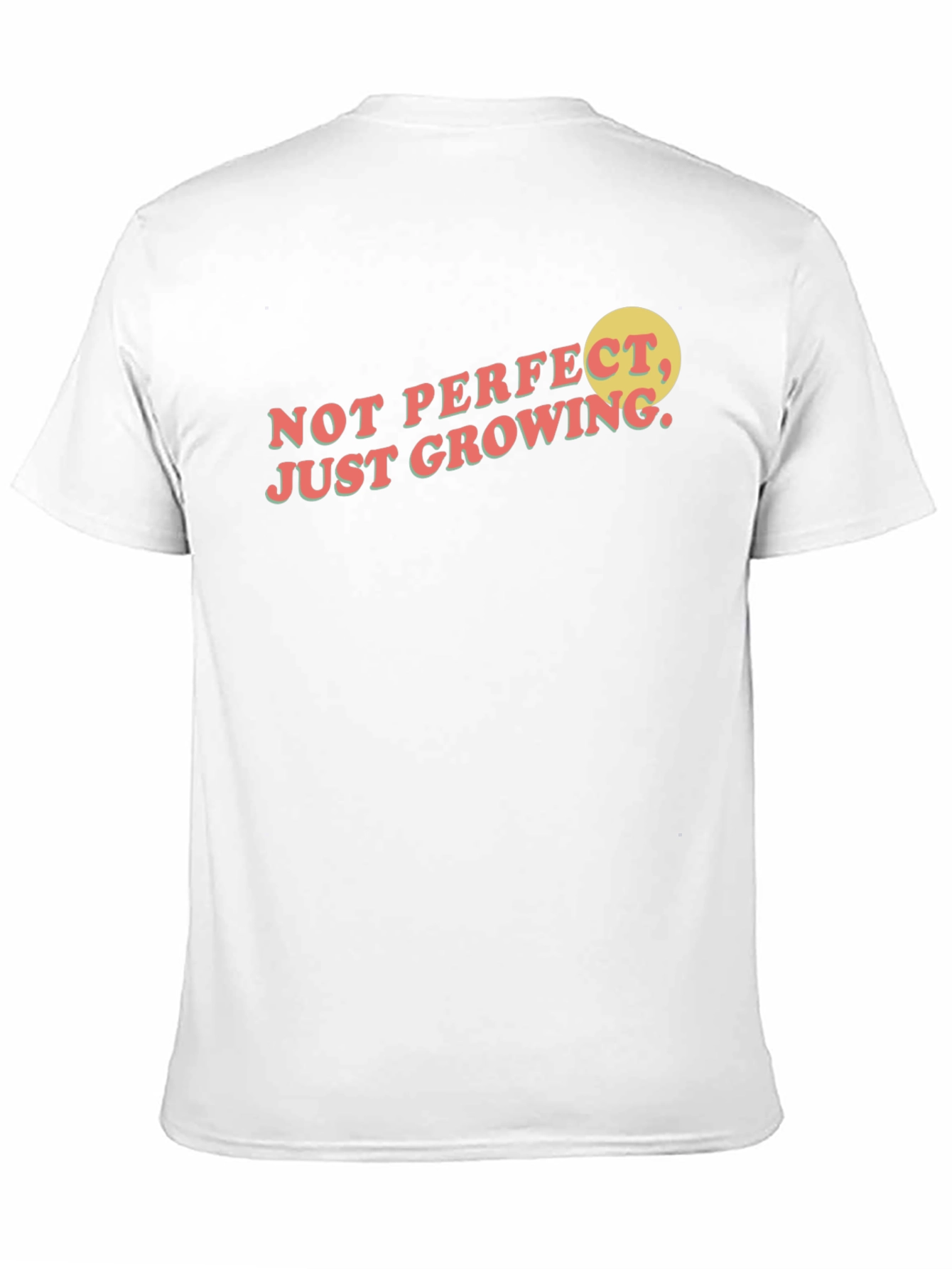 Black Not Perfect Just Growing T-Shirt view 11