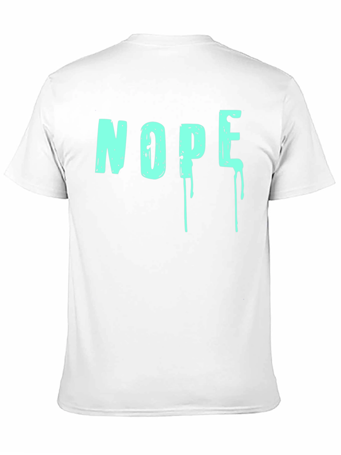 Black Nope Graphic T-Shirt - Men's Crew Neck view 11