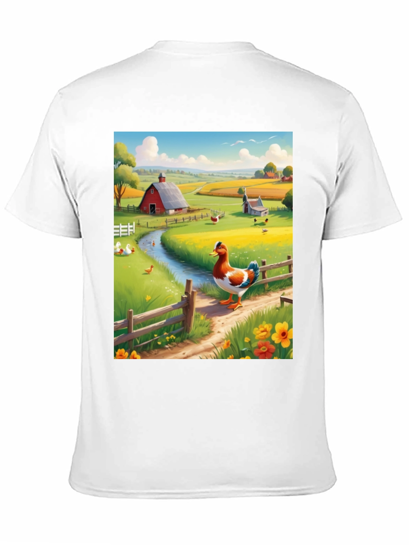 Black Farm Duck Graphic Tee - Countryside Charm view 11