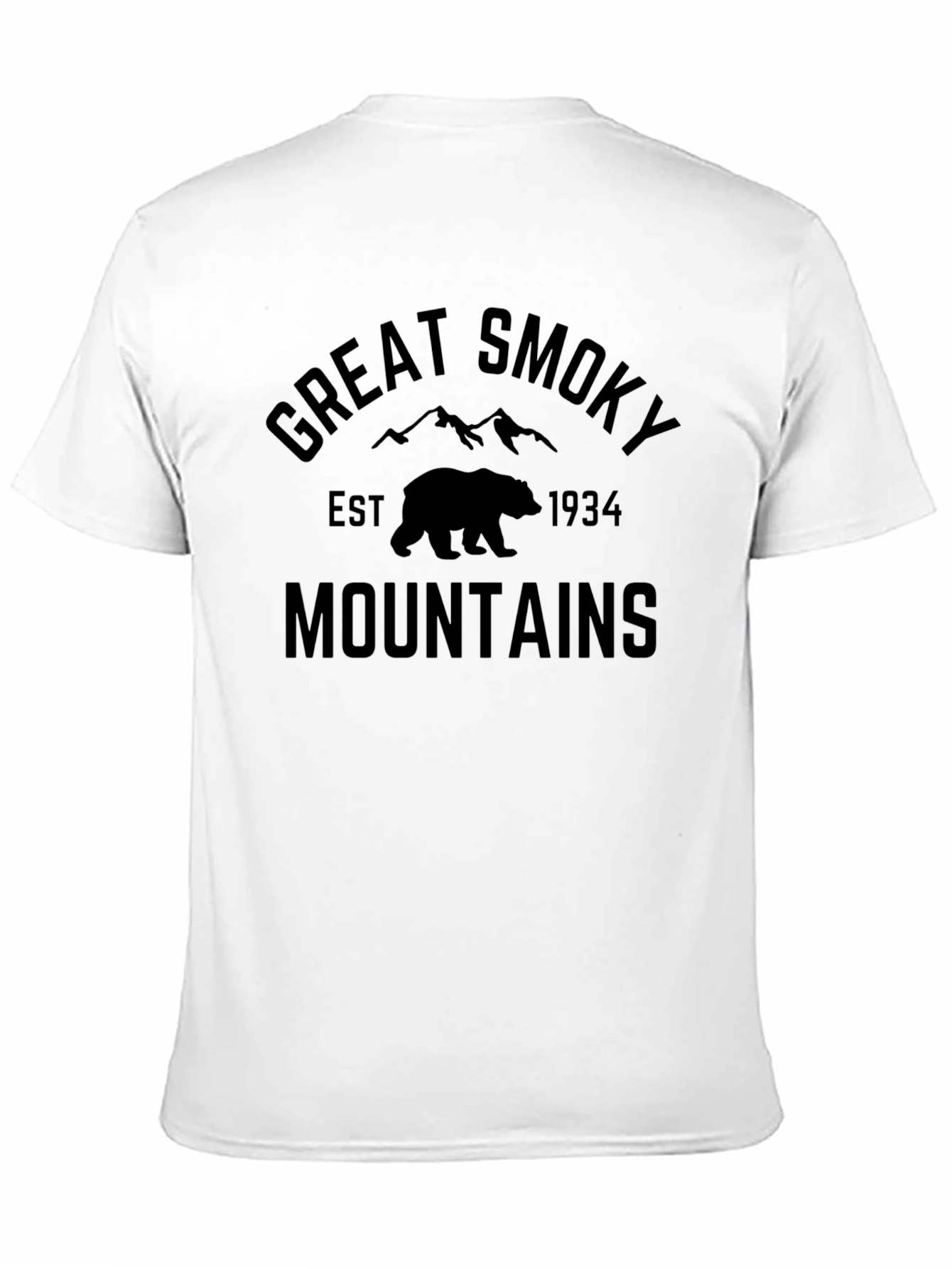 Black Great Smoky Mountains Black T-Shirt view 11