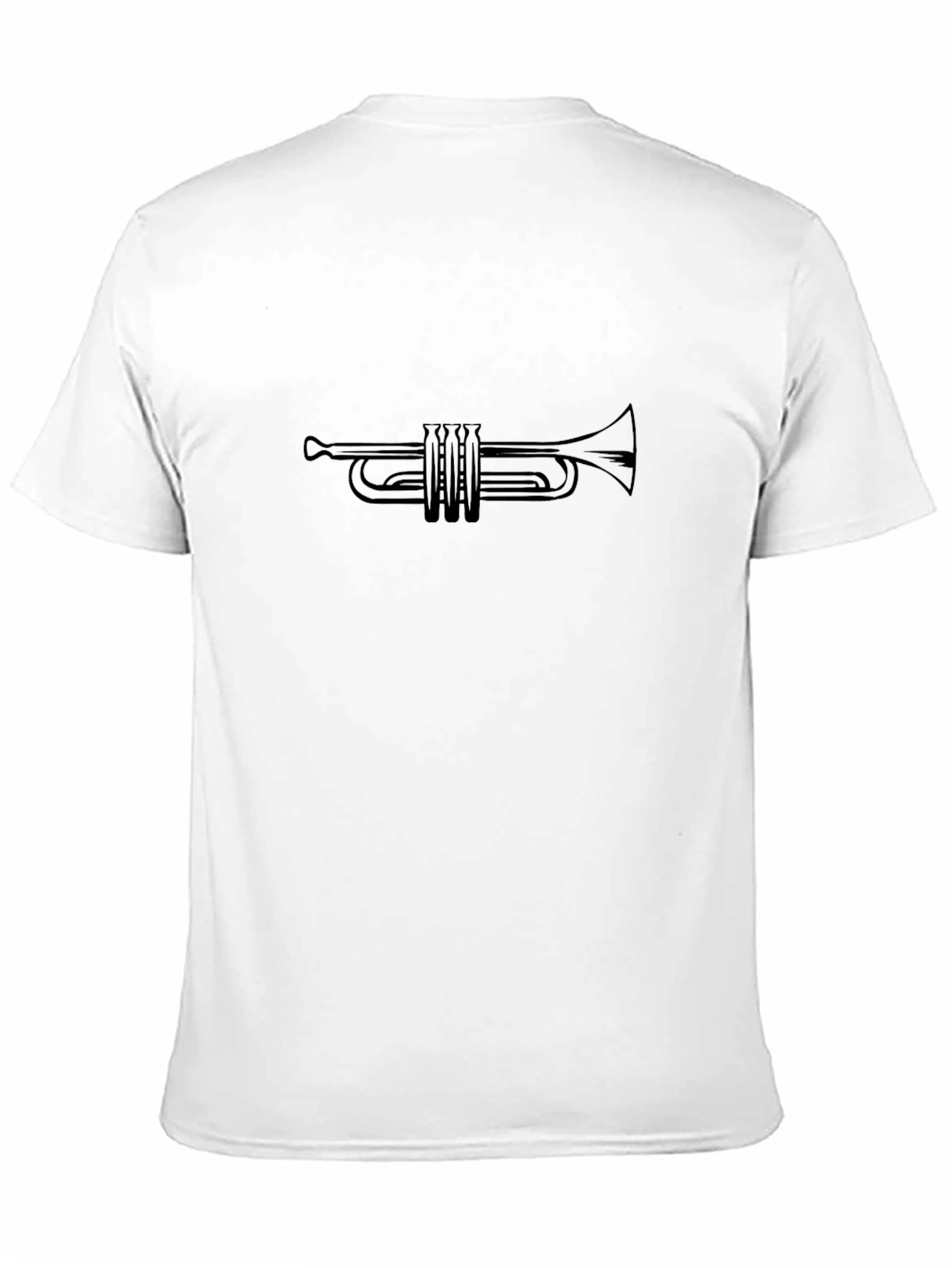 Black Trumpet Graphic T-Shirt - Musician Style view 11