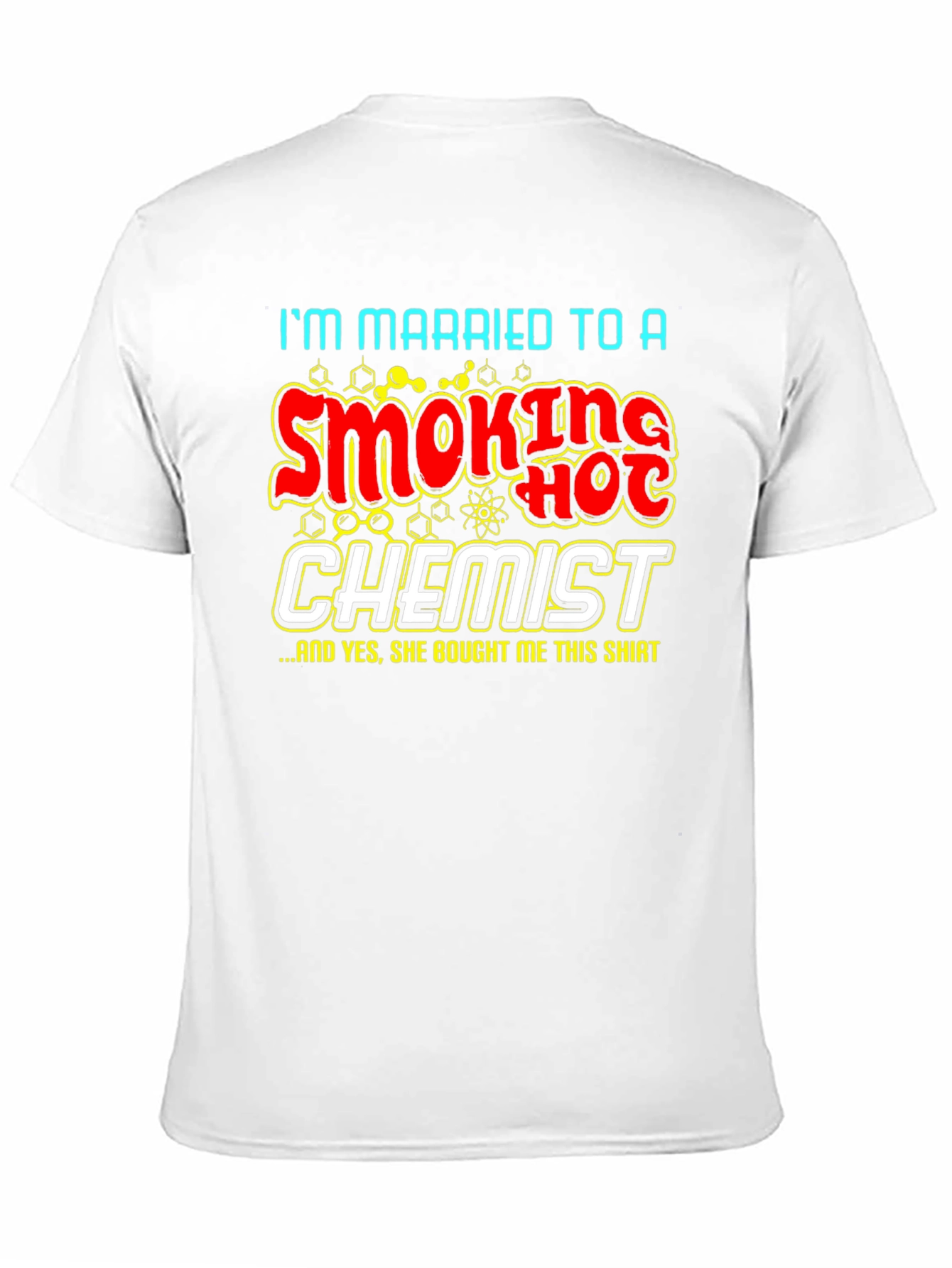 Black Funny Chemistry T-Shirt: Smoking Hot Chemist Gift view 11
