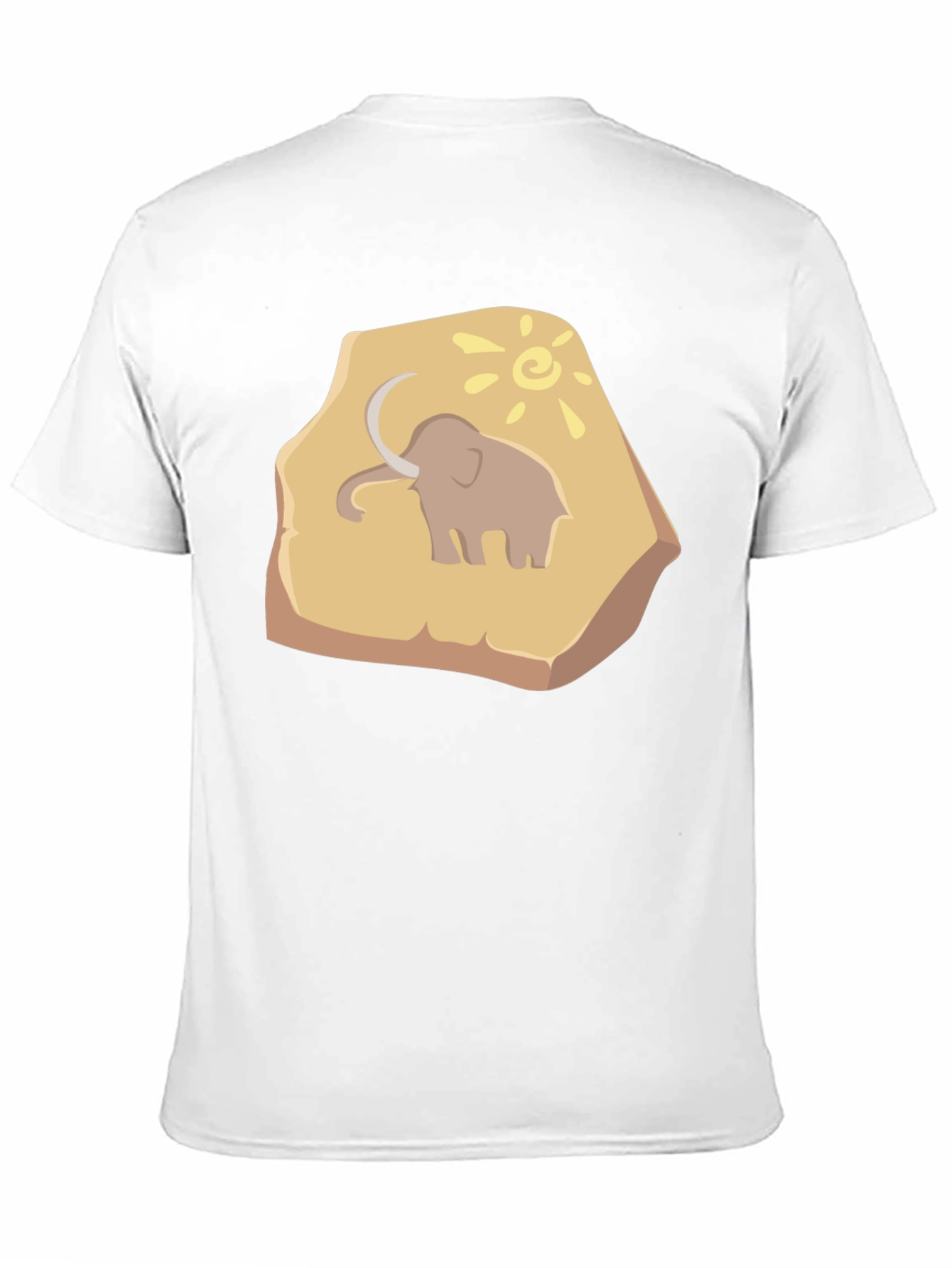 Black Mammoth Fossil Graphic Tee - Black Cotton T-Shirt view 11