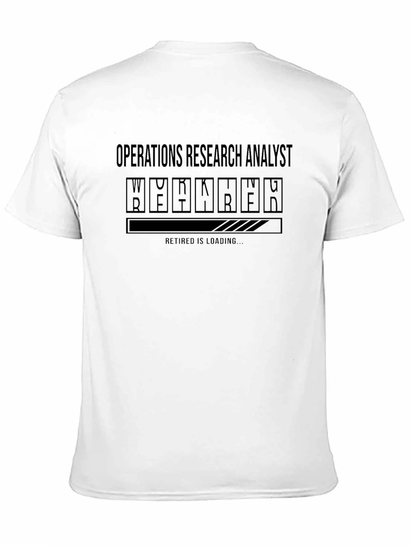 Black Operations Research Analyst Retirement Loading T-Shirt view 11