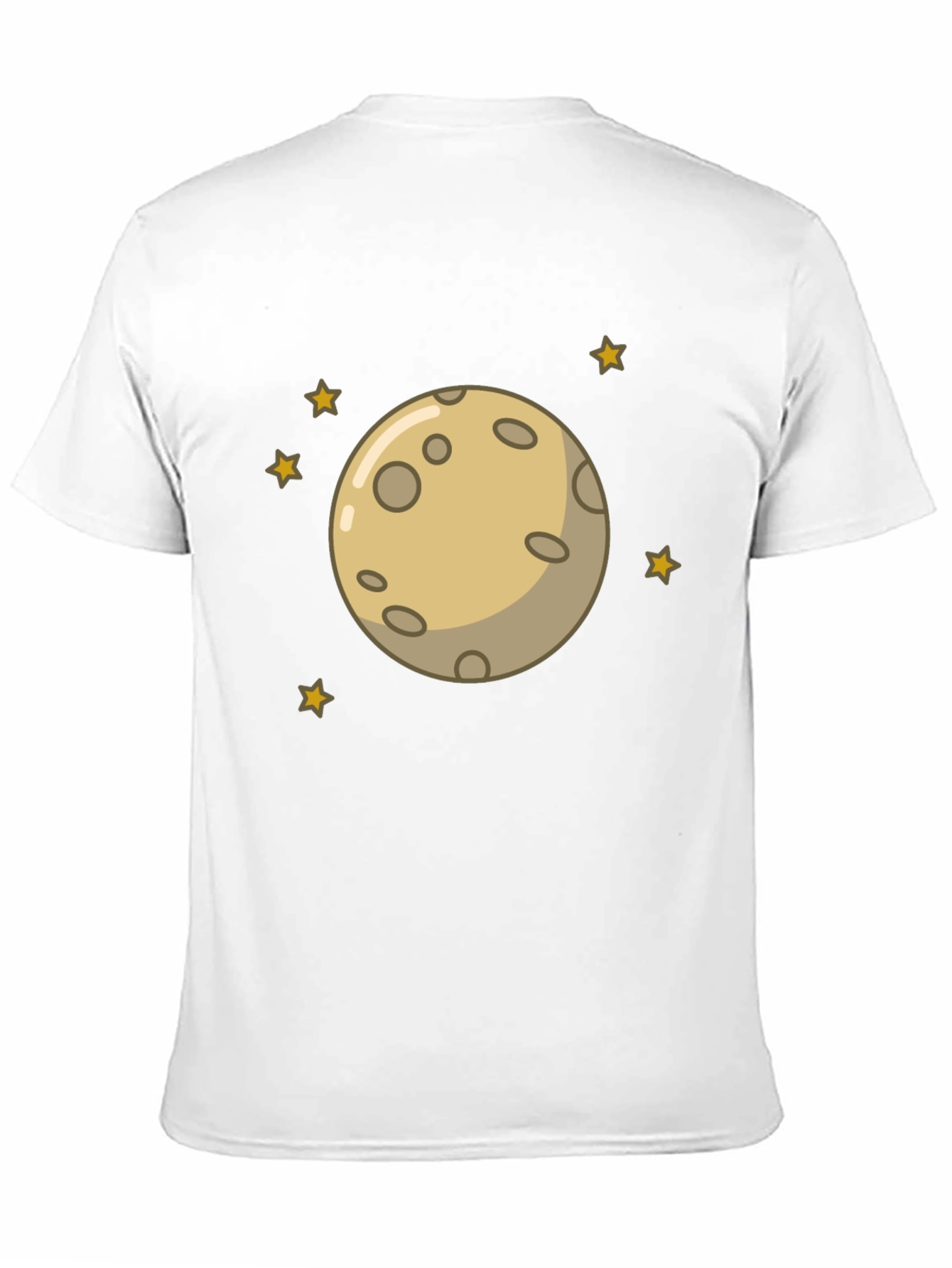 Black Moon and Stars Graphic Black T-Shirt view 11