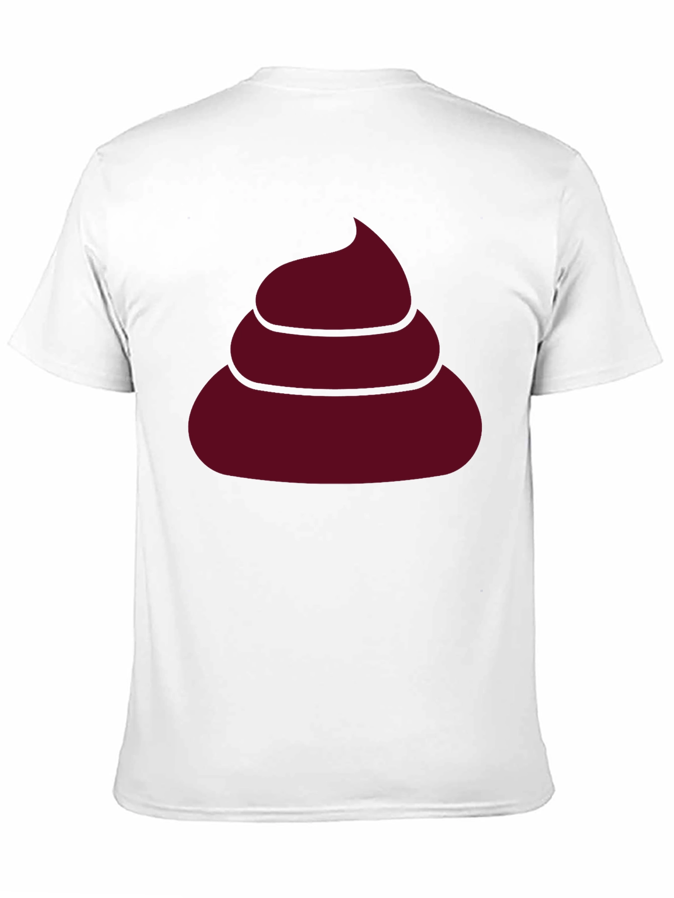 Black Novelty Poop Emoji Graphic Black T-Shirt view 11