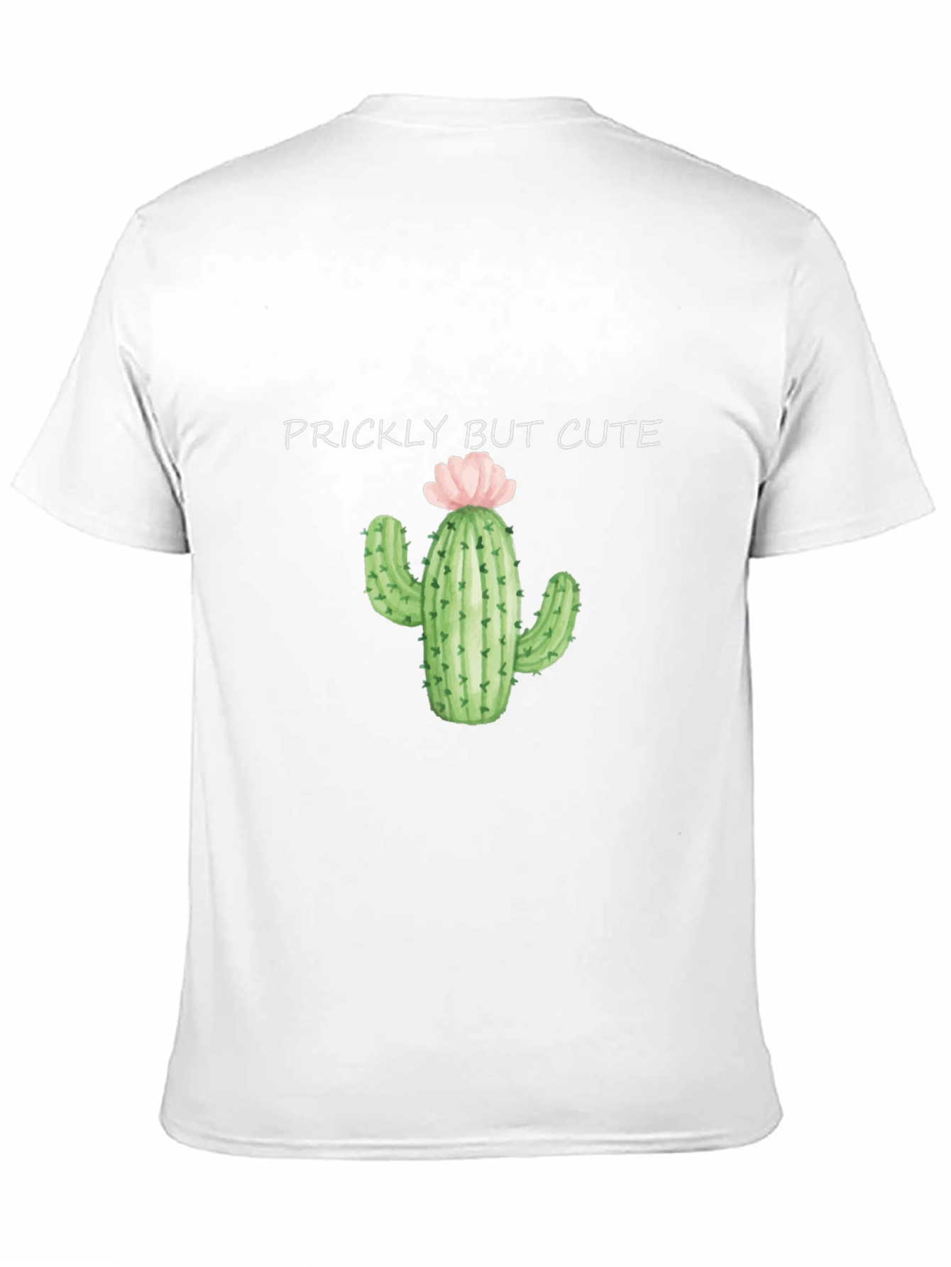 Black Prickly But Cute Cactus Graphic Black T-Shirt view 11