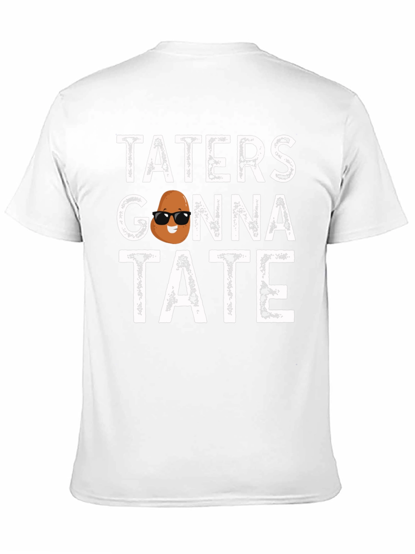 Black Taters Gonna Tate Funny Potato Graphic T-Shirt view 11