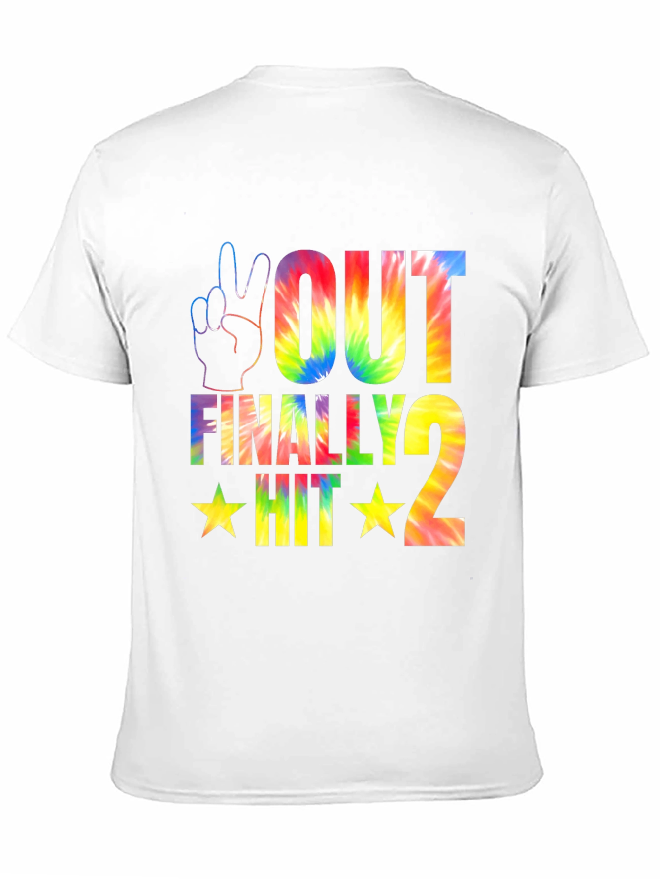 Black Peace Out Finally Hit 2 Tie Dye T-Shirt view 11