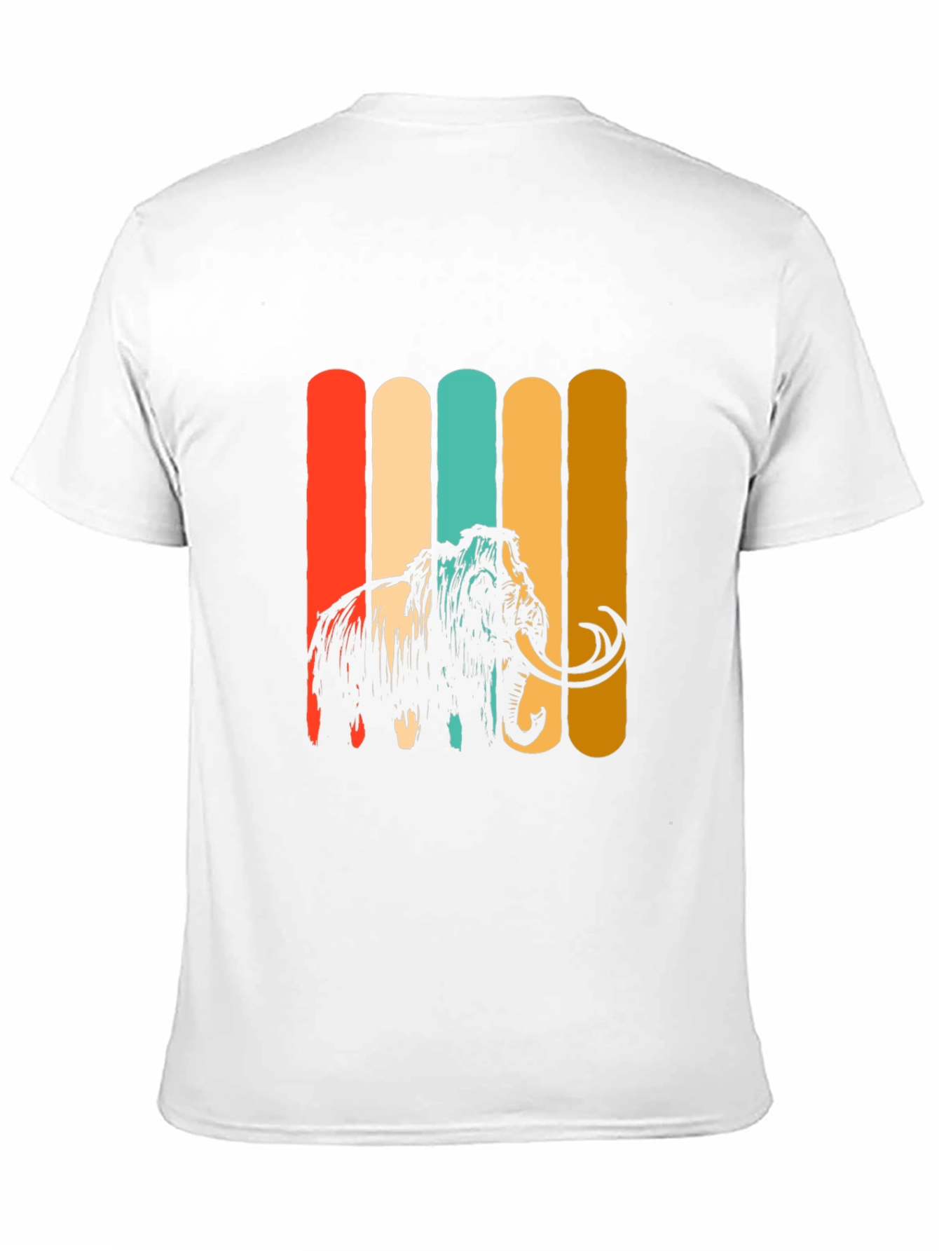 Black Retro Mammoth Graphic Tee - Vintage Style T-Shirt view 11