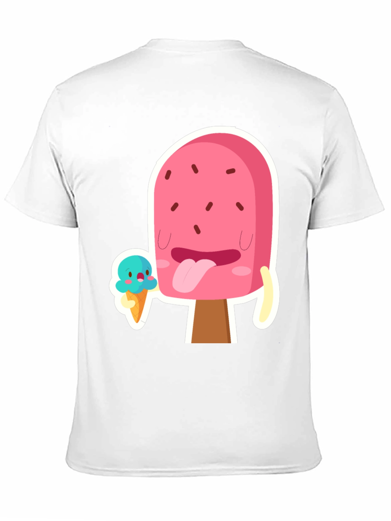 Black Cartoon Popsicle Graphic T-Shirt view 11