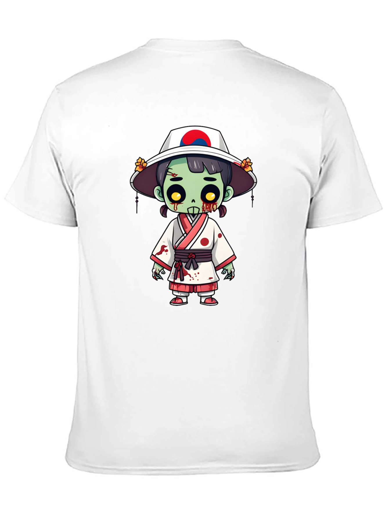 Black Zombie Girl T-Shirt - Spooky Korean Style view 11