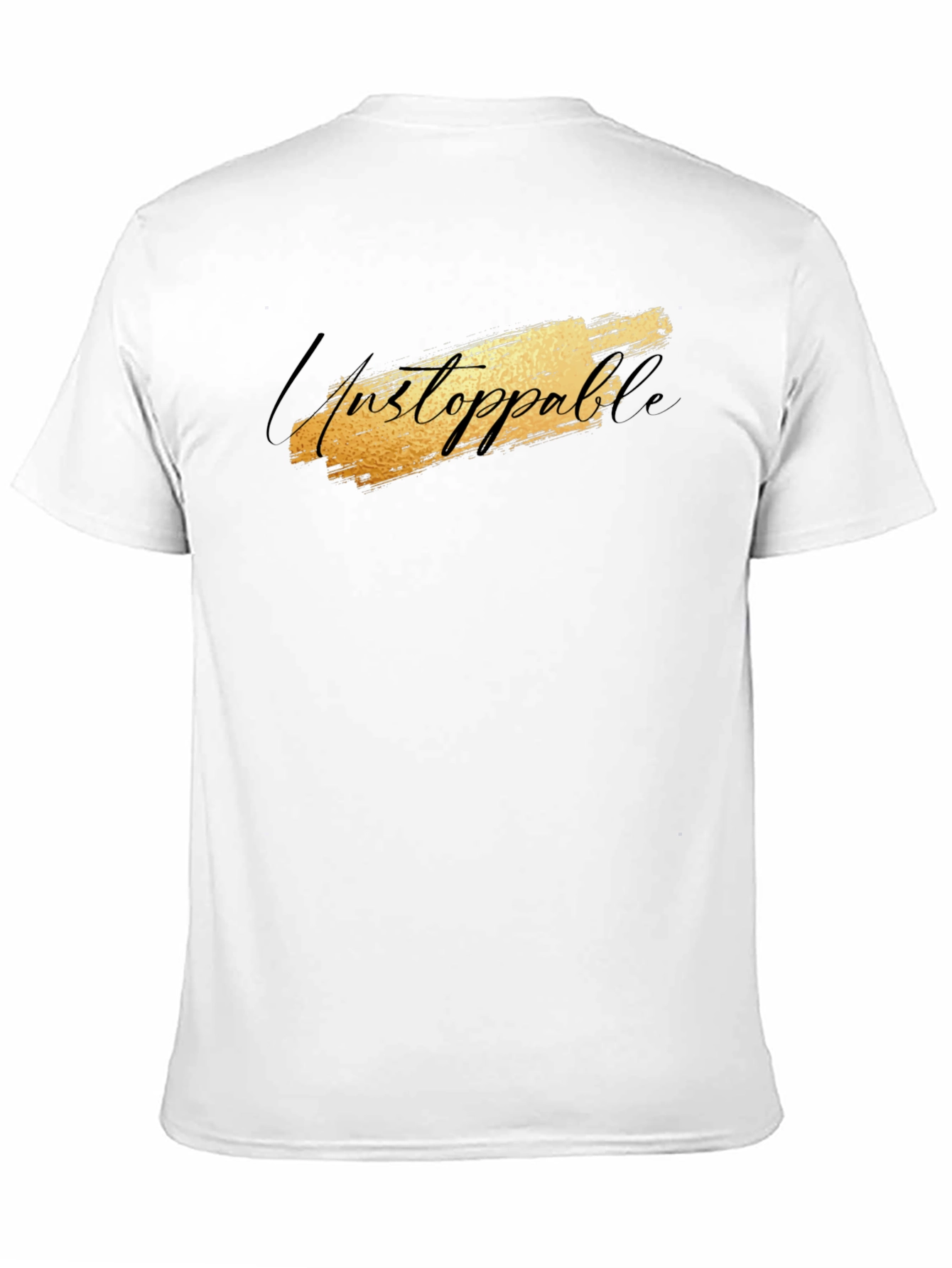 Black Unstoppable Graphic Black T-Shirt for Men view 11