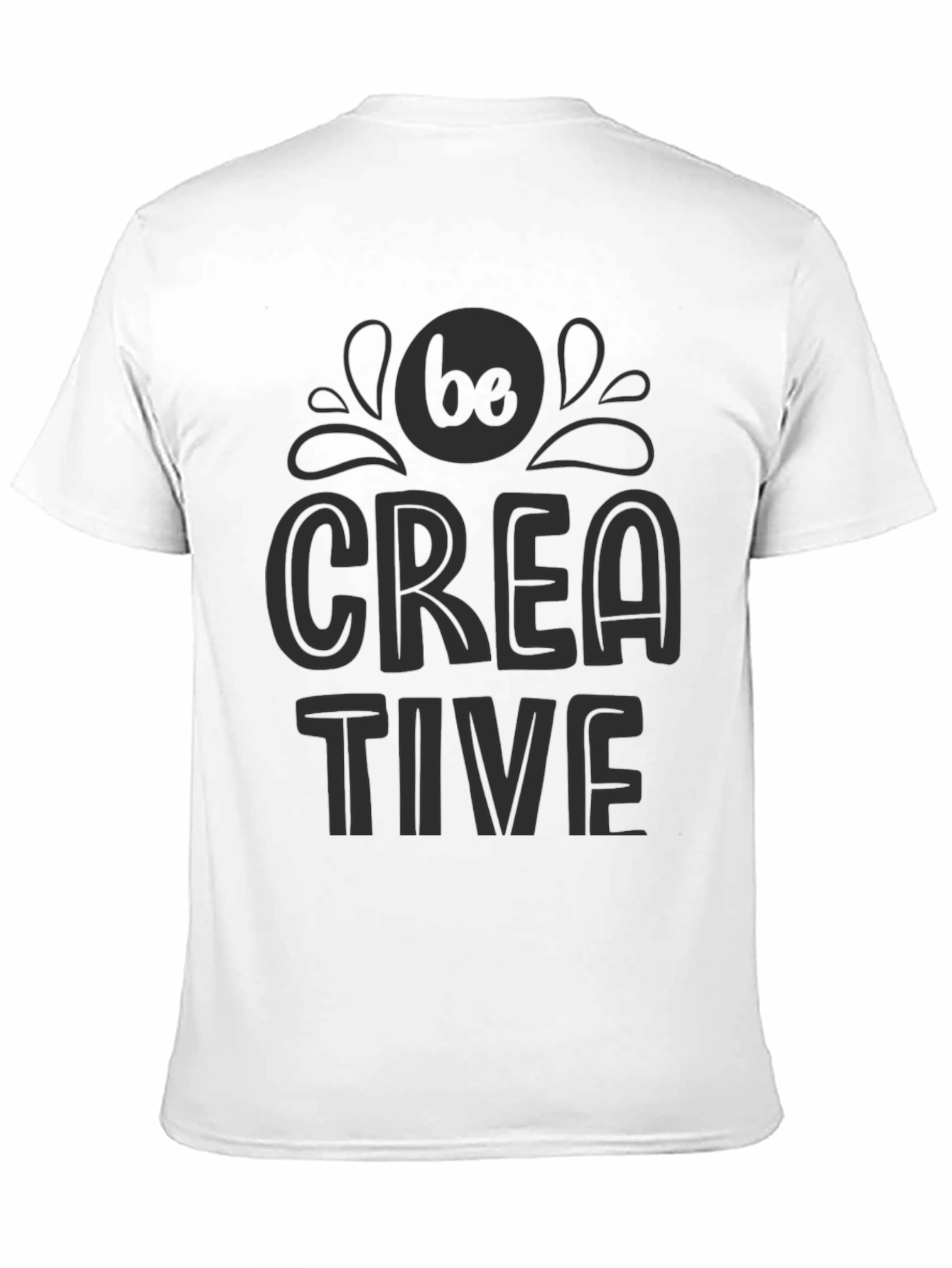 Black Be Creative Black Graphic Tee view 11
