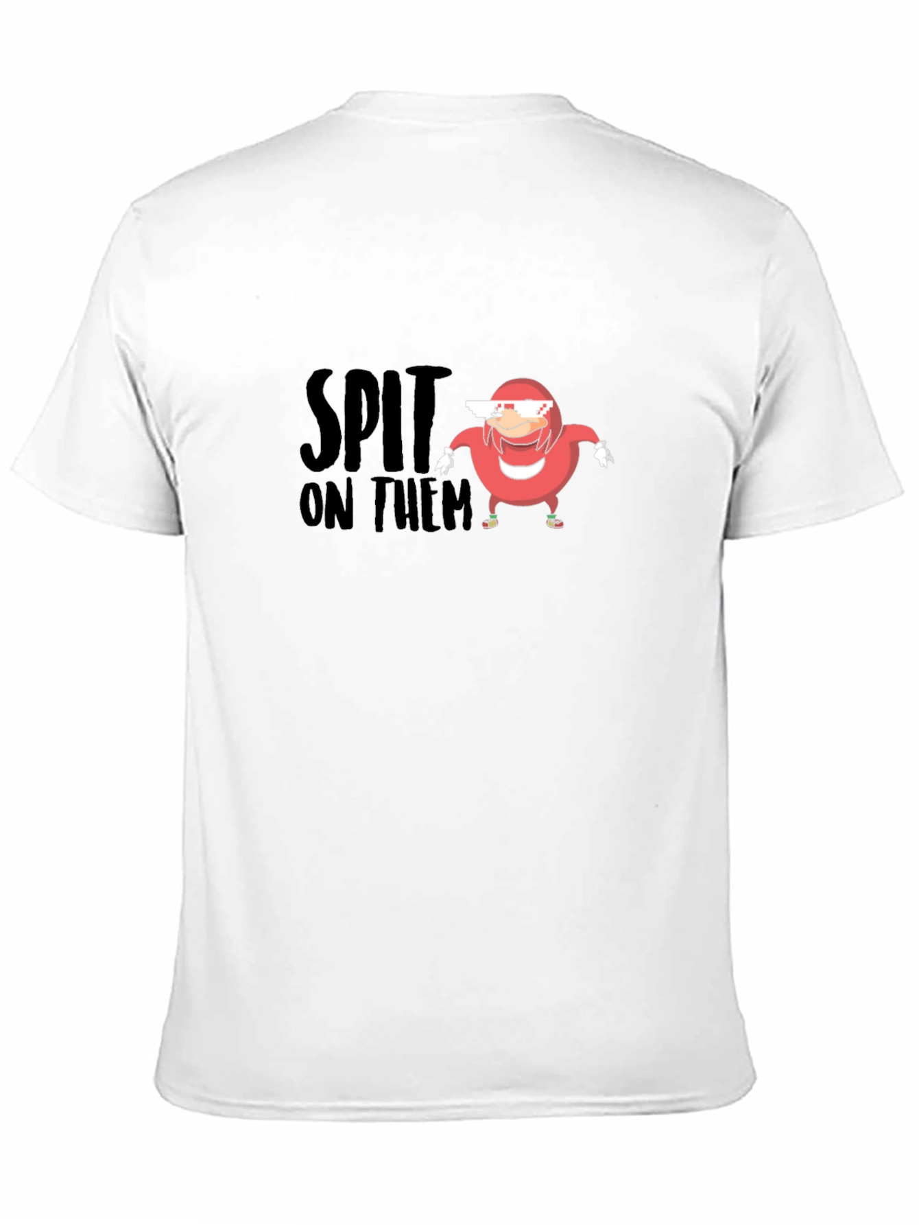 Black Spit On Them Ugandan Knuckles Meme T-Shirt view 11
