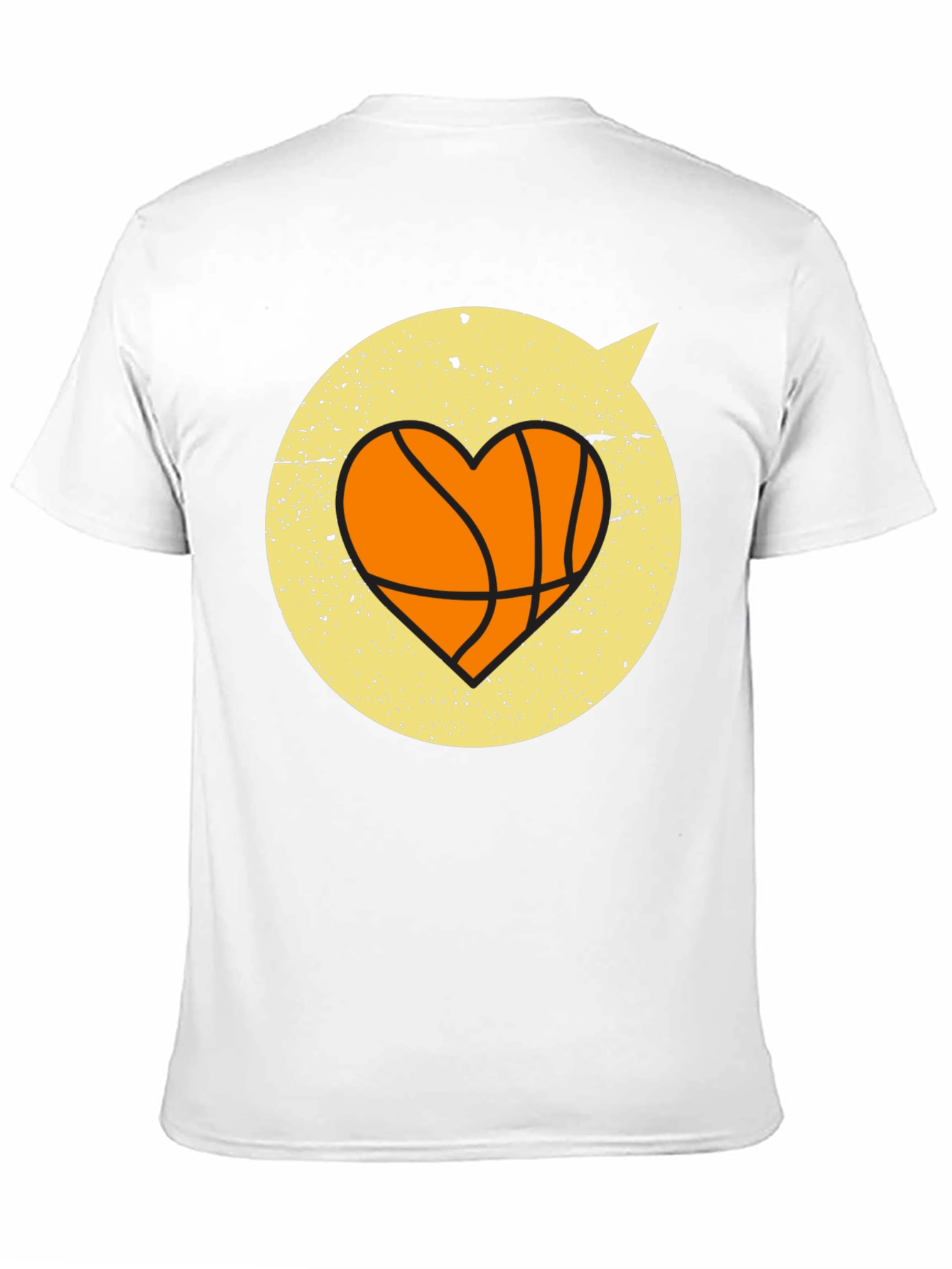 Black Basketball Heart Graphic Tee - Stylish & Comfortable view 11
