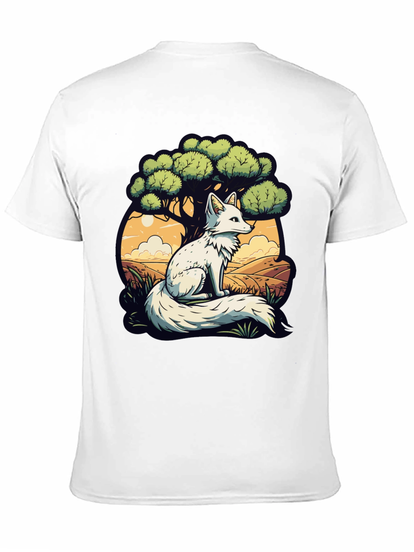 Black Arctic Fox Graphic Tee - Nature Lover's T-Shirt view 11