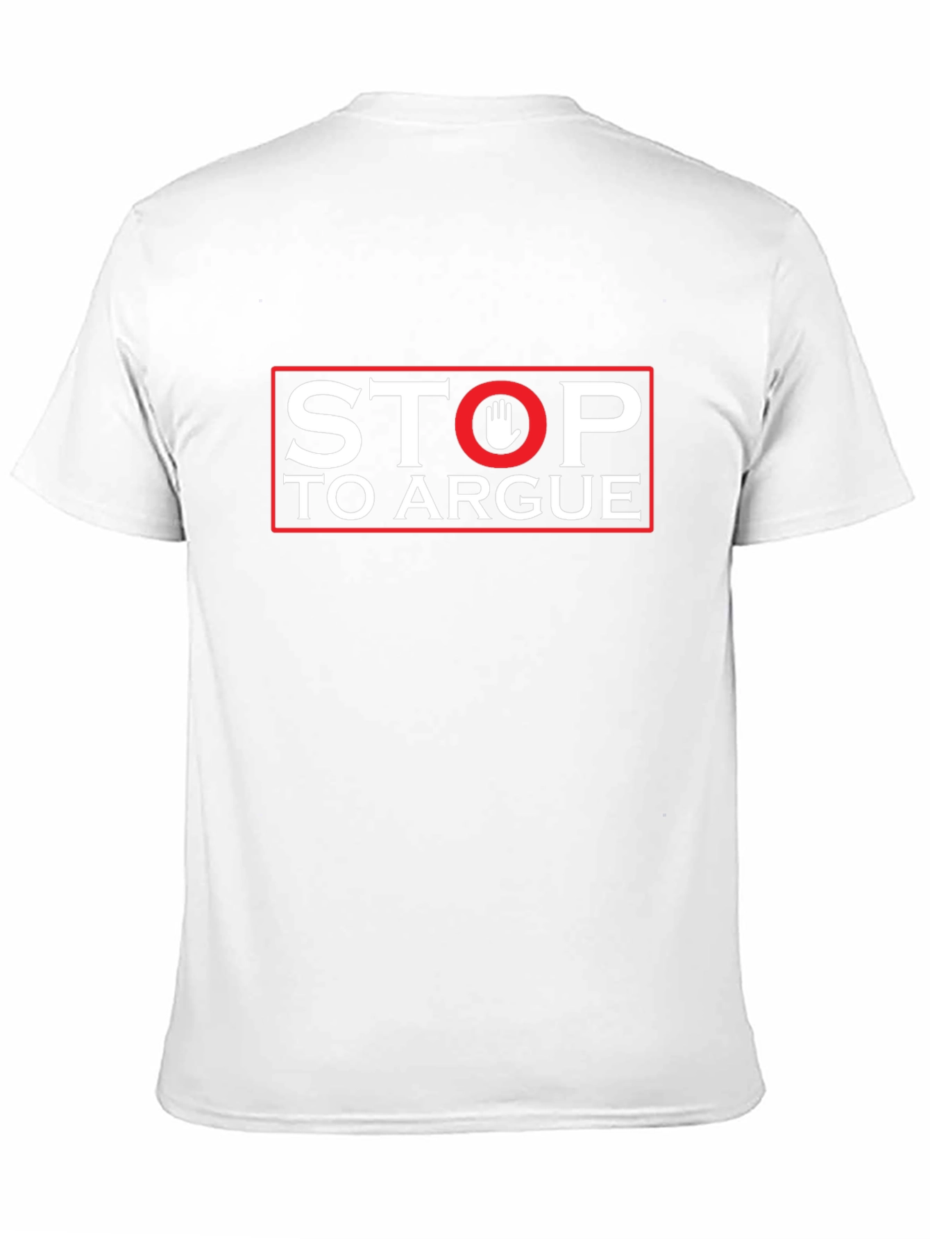 Black Stop To Argue Graphic Tee view 11