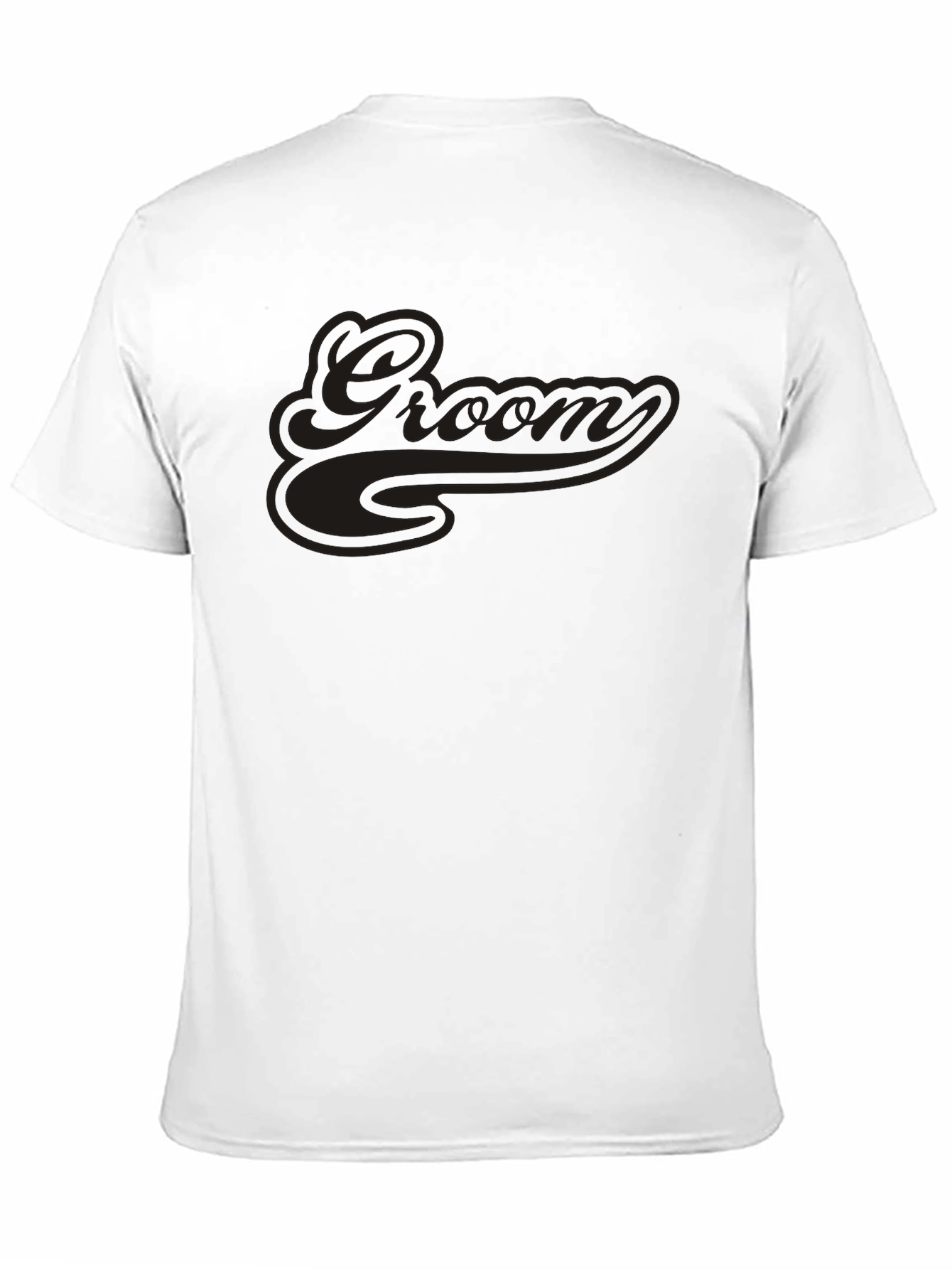 Black Groom Crew Neck Short Sleeve T-Shirt view 11